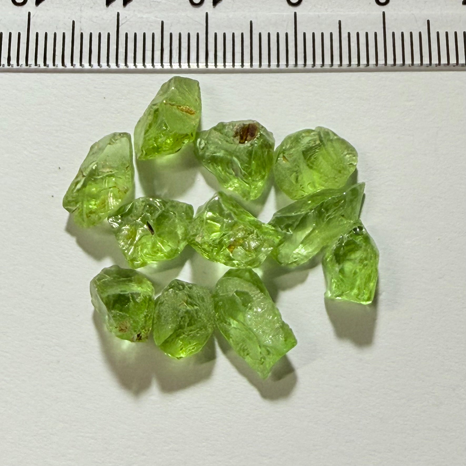GoGo Peridot Lot, 26.49ct, Mined by the Wa GoGo tribe in Tanzania, Untreated Unheated, Bright Apple Green, 2.02ct-2.81ct, 11pcs, vvs-if