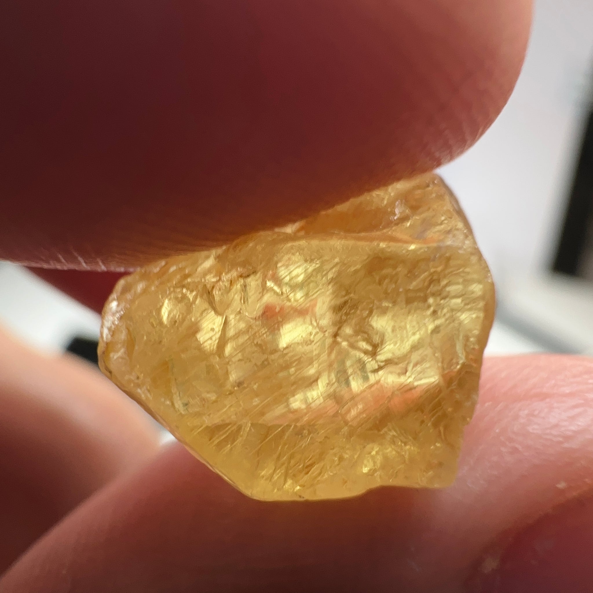 Danburite, 9.87ct, Tanzania, Untreated Unheated, heavily needled