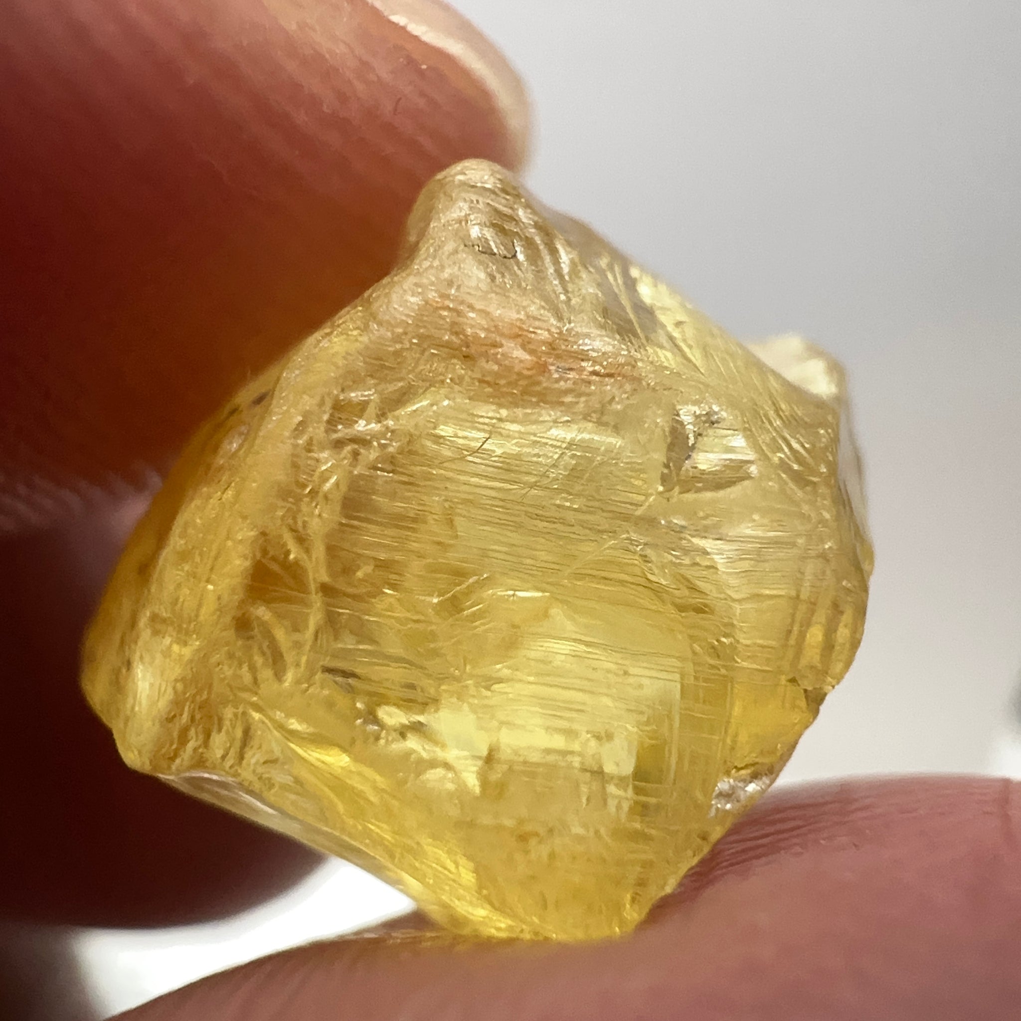 Danburite, 9.87ct, Tanzania, Untreated Unheated, heavily needled