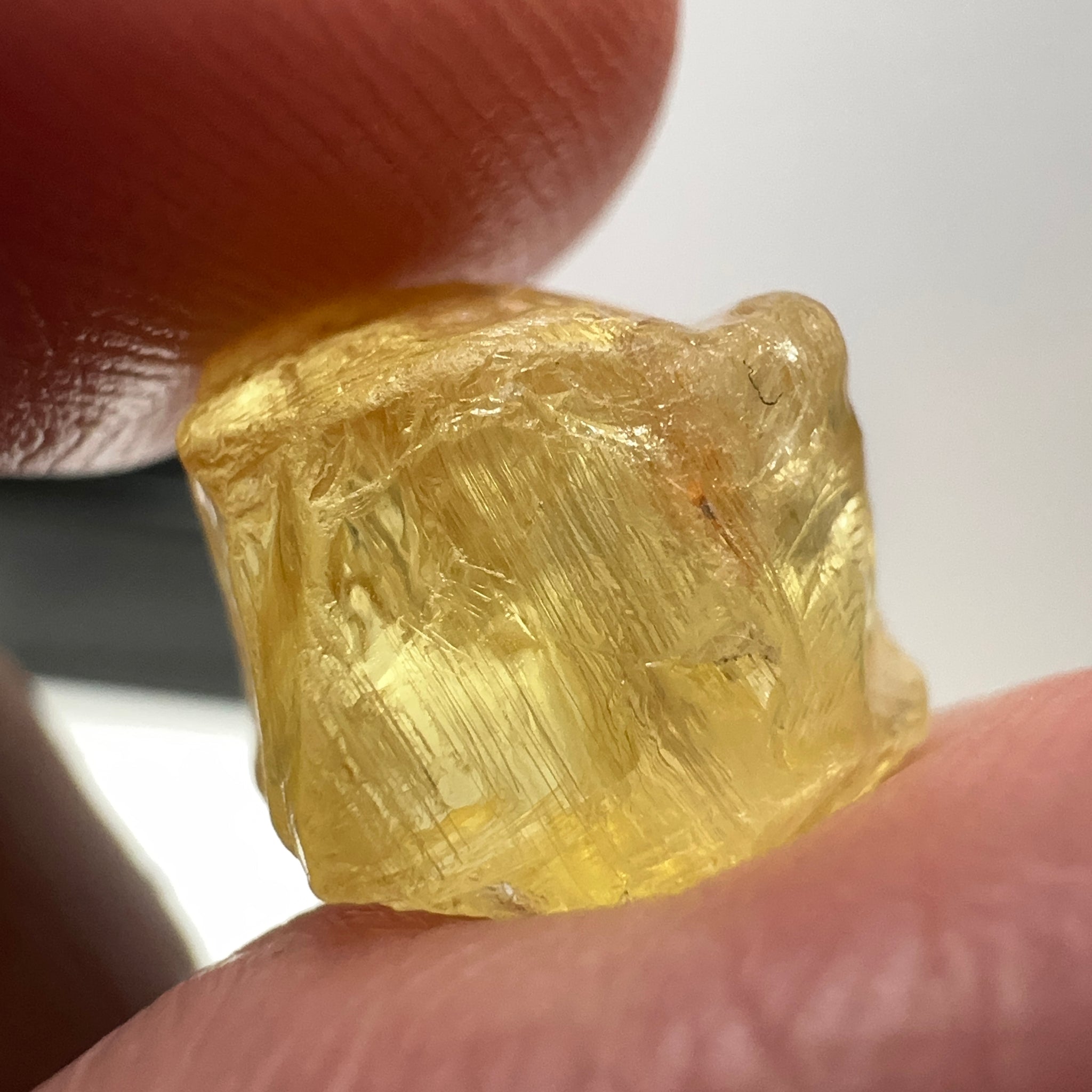 Danburite, 9.87ct, Tanzania, Untreated Unheated, heavily needled