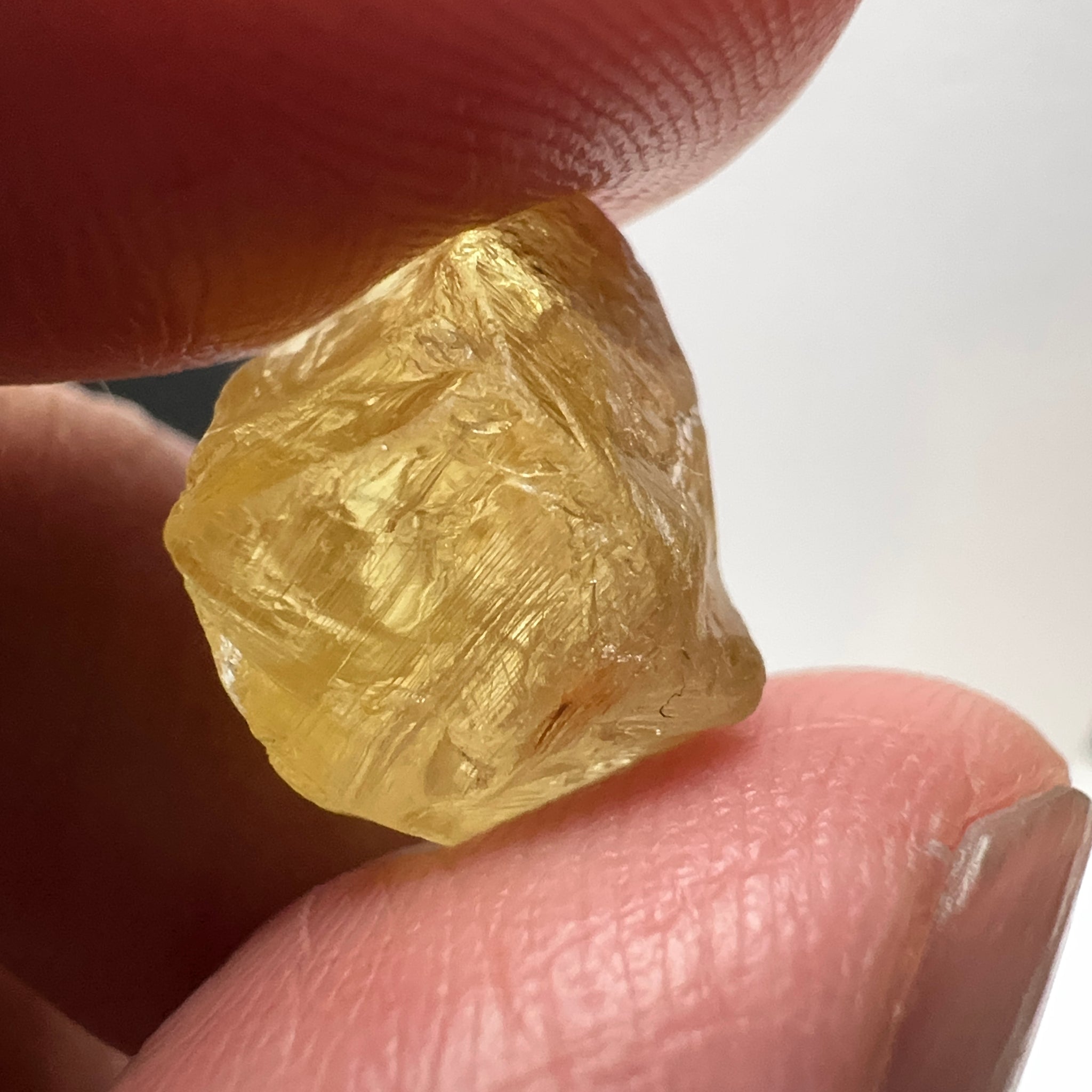 Danburite, 9.87ct, Tanzania, Untreated Unheated, heavily needled