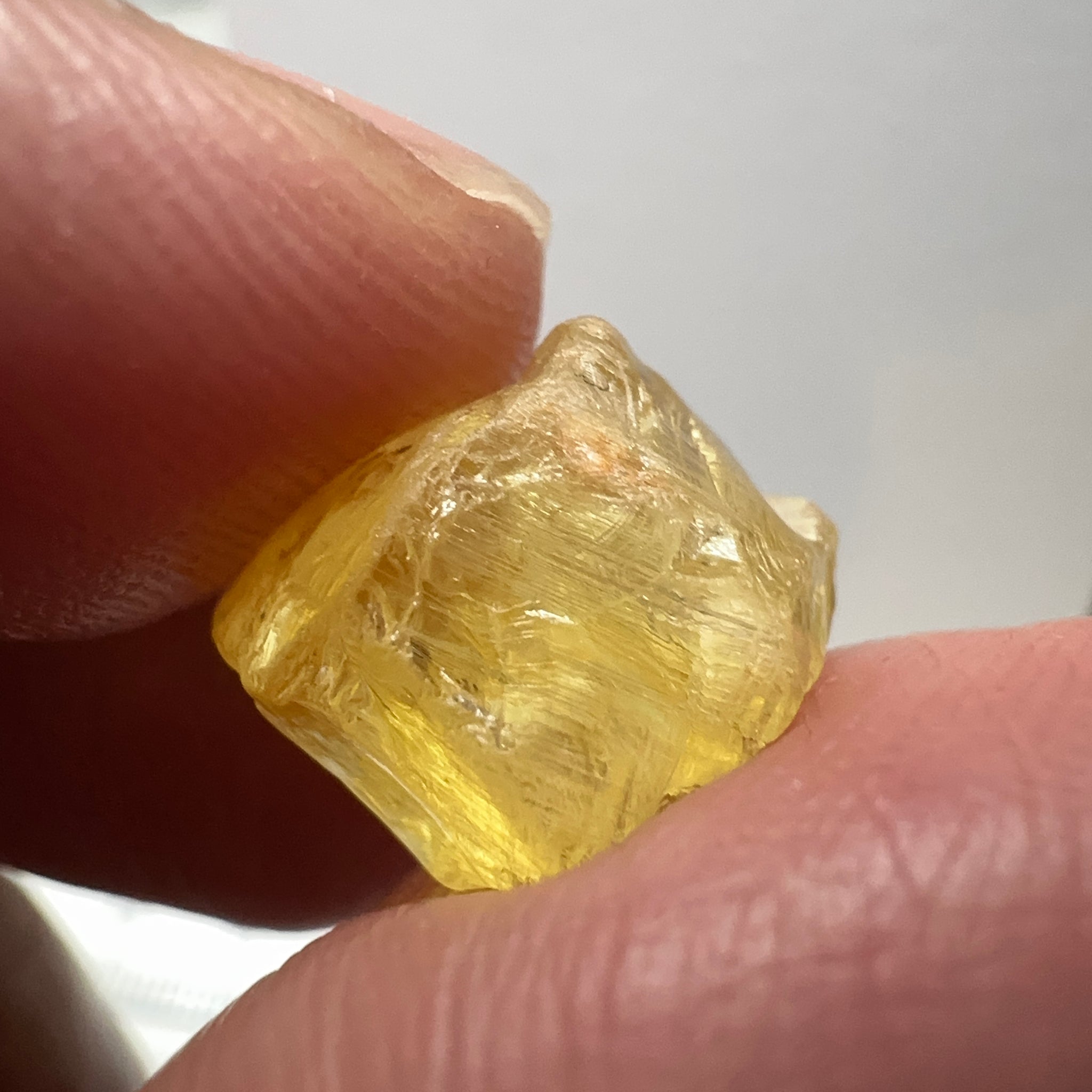 Danburite, 9.87ct, Tanzania, Untreated Unheated, heavily needled