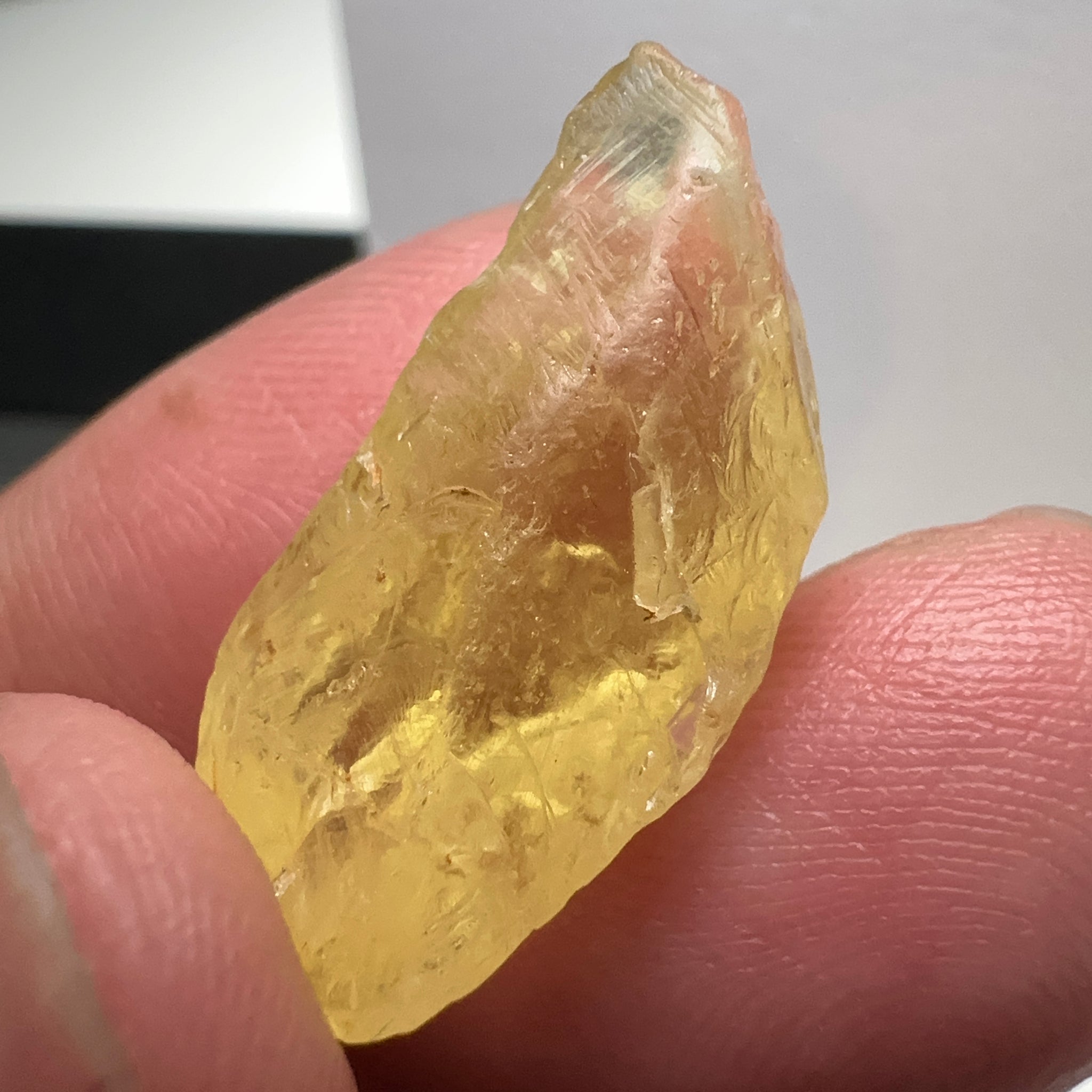Danburite, 18.07ct, Tanzania, Untreated Unheated, needled with some inclusions on the outer skin