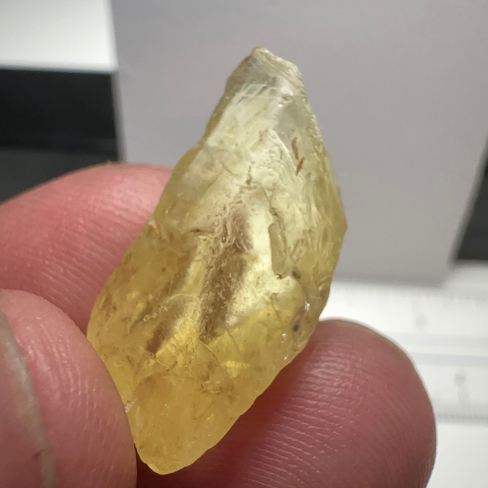 Danburite, 18.07ct, Tanzania, Untreated Unheated, needled with some inclusions on the outer skin