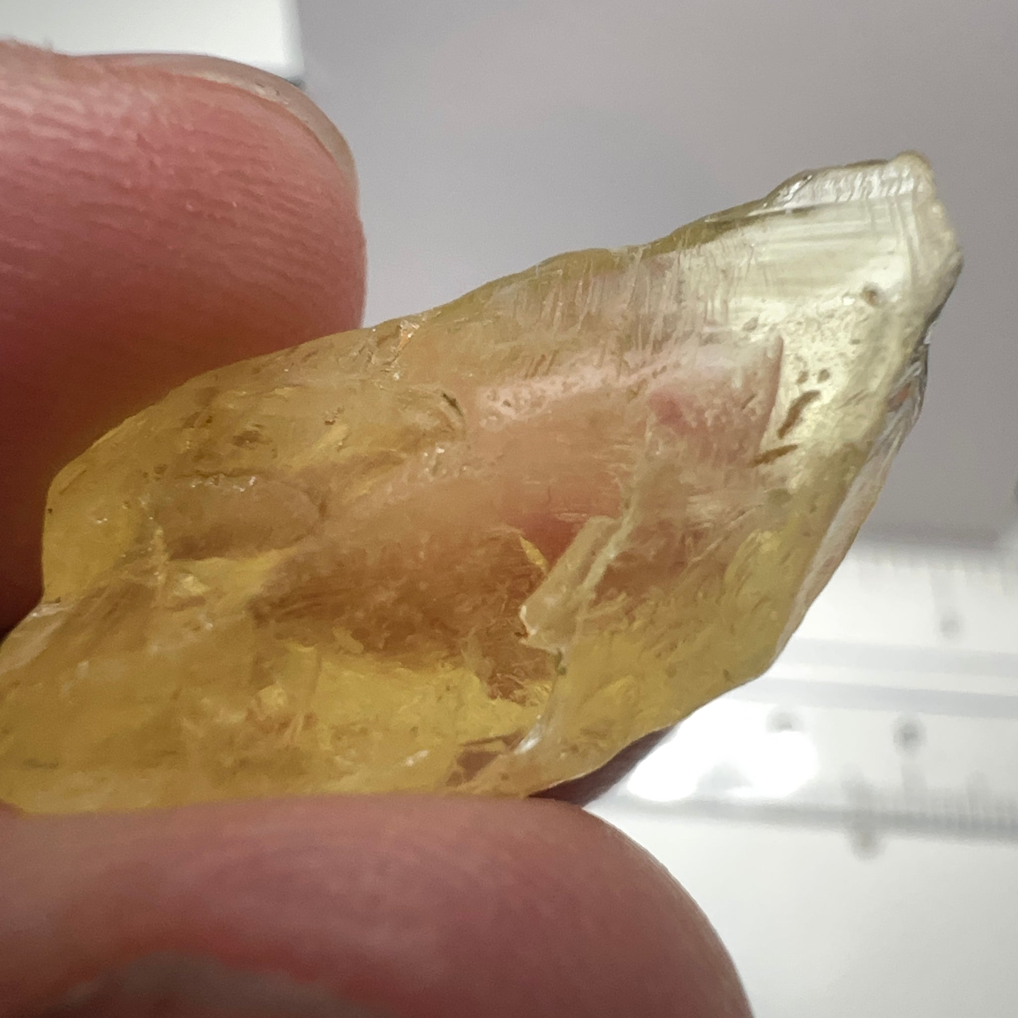 Danburite, 18.07ct, Tanzania, Untreated Unheated, needled with some inclusions on the outer skin