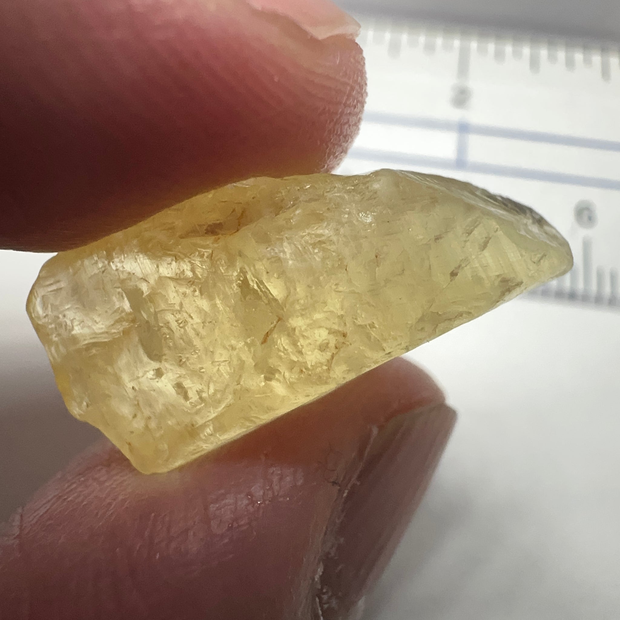 Danburite, 18.07ct, Tanzania, Untreated Unheated, needled with some inclusions on the outer skin