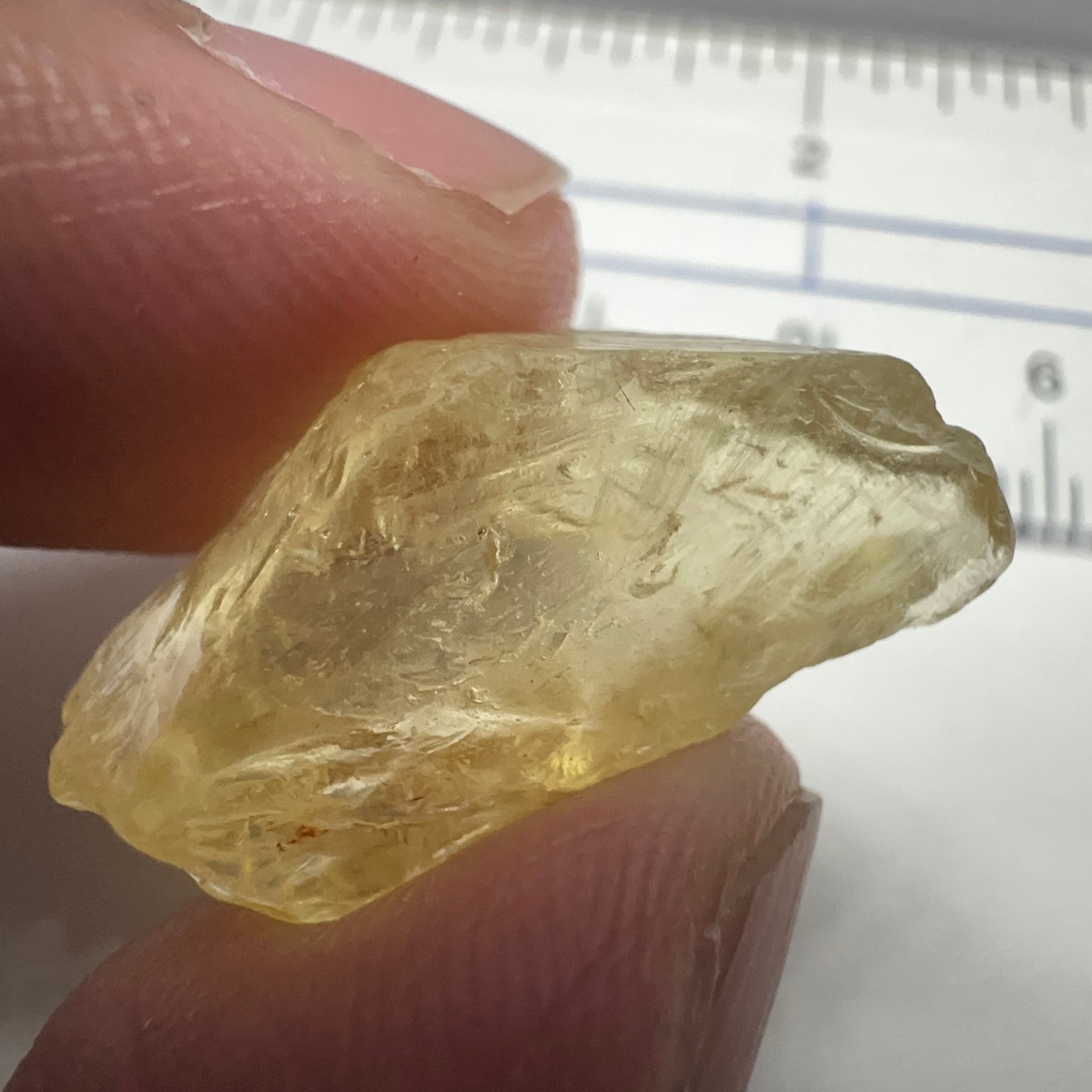 Danburite, 18.07ct, Tanzania, Untreated Unheated, needled with some inclusions on the outer skin