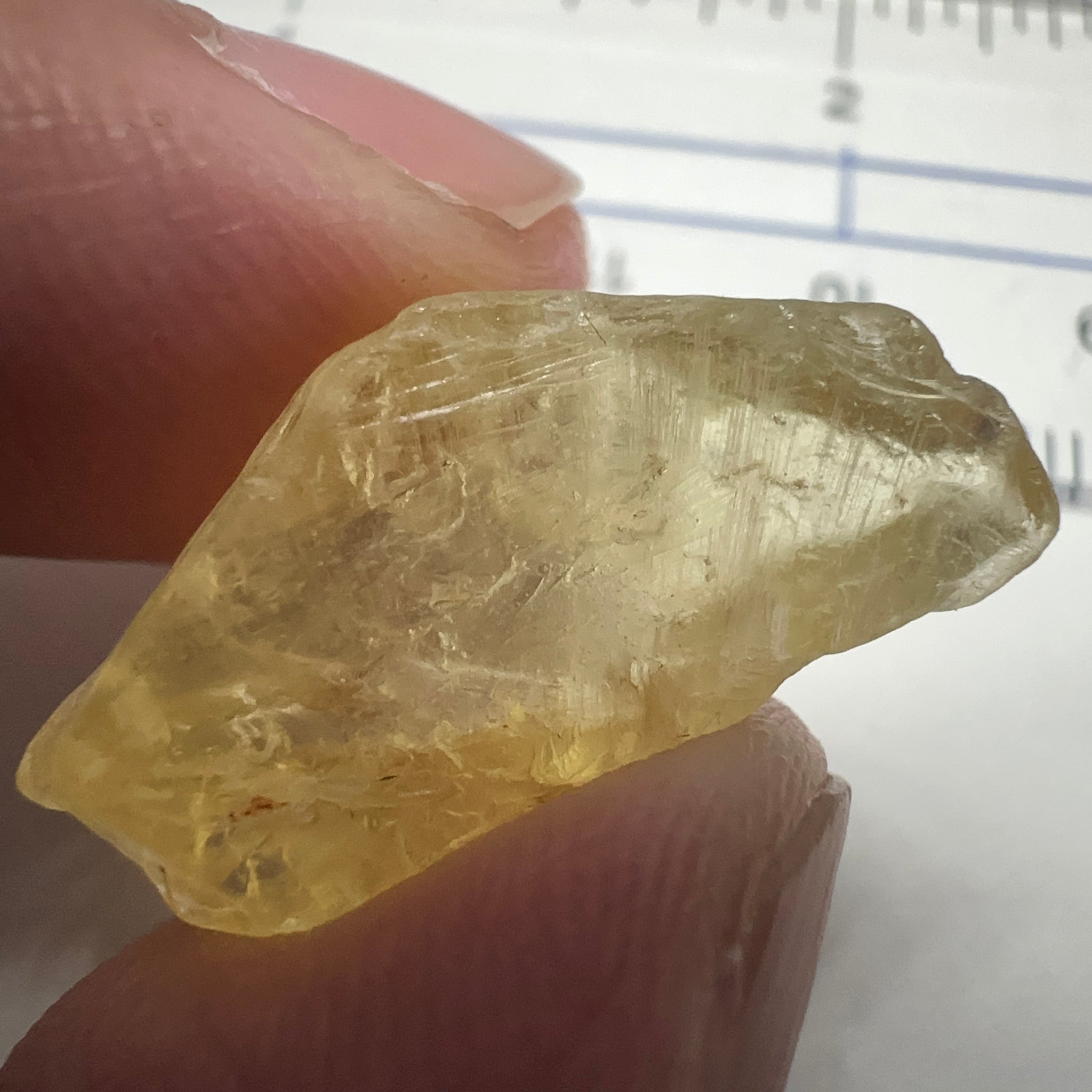 Danburite, 18.07ct, Tanzania, Untreated Unheated, needled with some inclusions on the outer skin