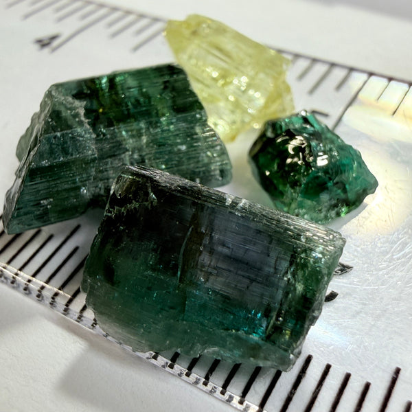 Tanzanite / Zoisite Crystal Specimen Lot, 17.35ct, Merelani, Tanzania. Unheated Unheated, it for faceting but set in jewellery as is