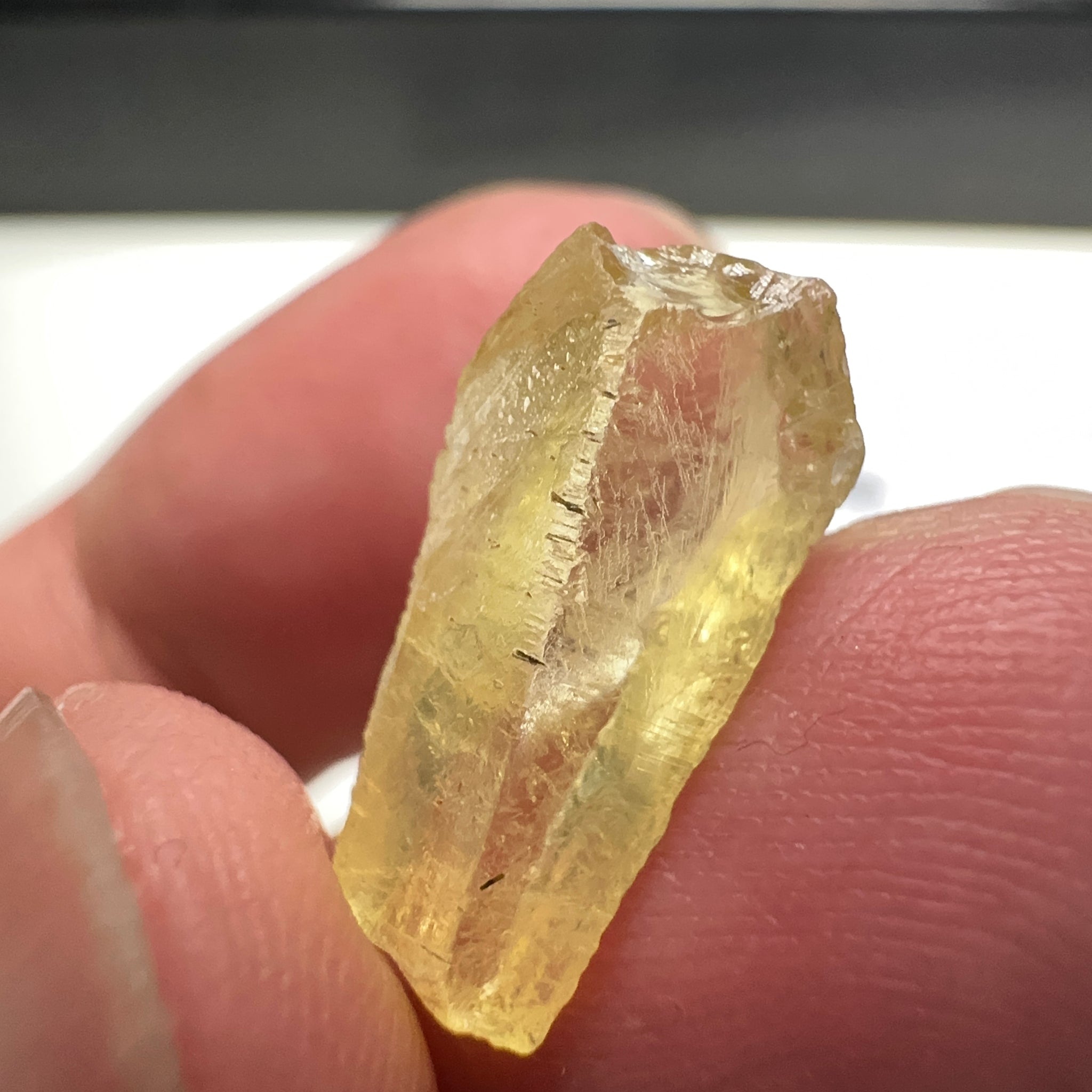 Danburite, 5.03ct, Tanzania, Untreated Unheated, needled with slight inclusions