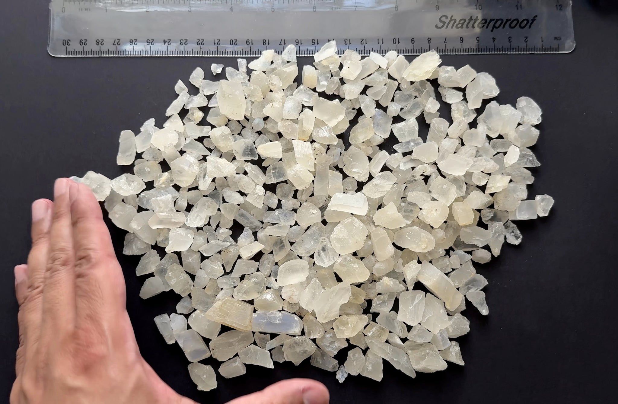 Moonstone Lot,  no sheen on this one, well some sheen, 624gm / 3120ct, Tanzania, Untreated Unheated, cabbing and faceting rough