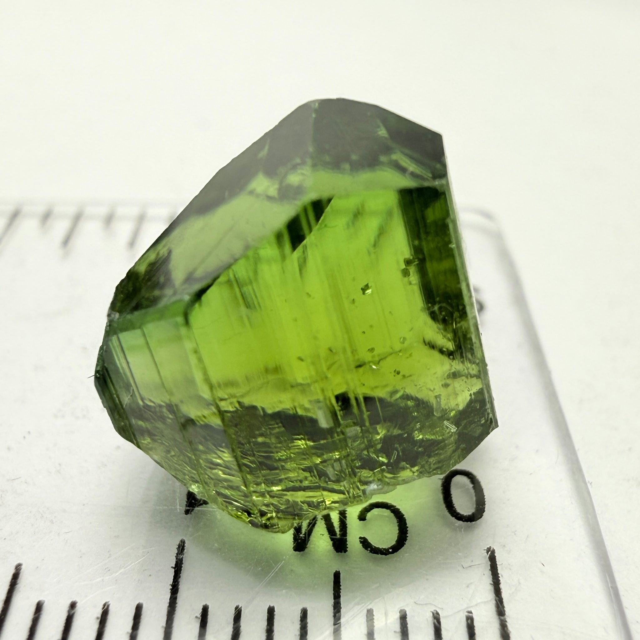 Tourmaline Crystal, 13.72ct, Laletema, Tanzania, Untreated Unheated, spotty if you want to facet