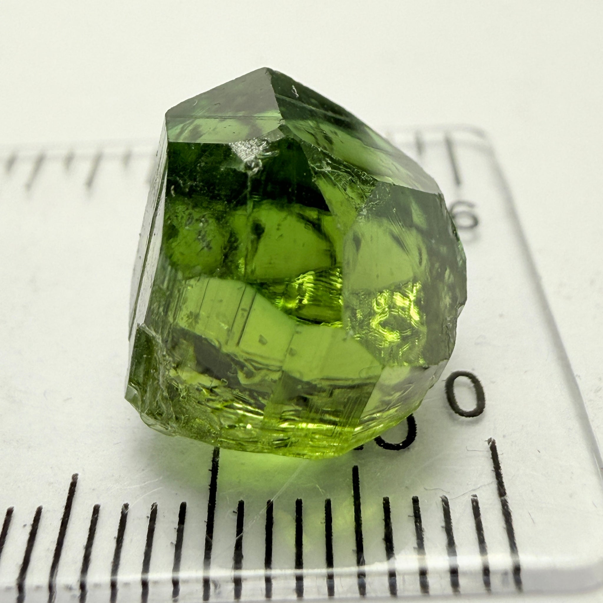 Tourmaline Crystal, 13.72ct, Laletema, Tanzania, Untreated Unheated, spotty if you want to facet