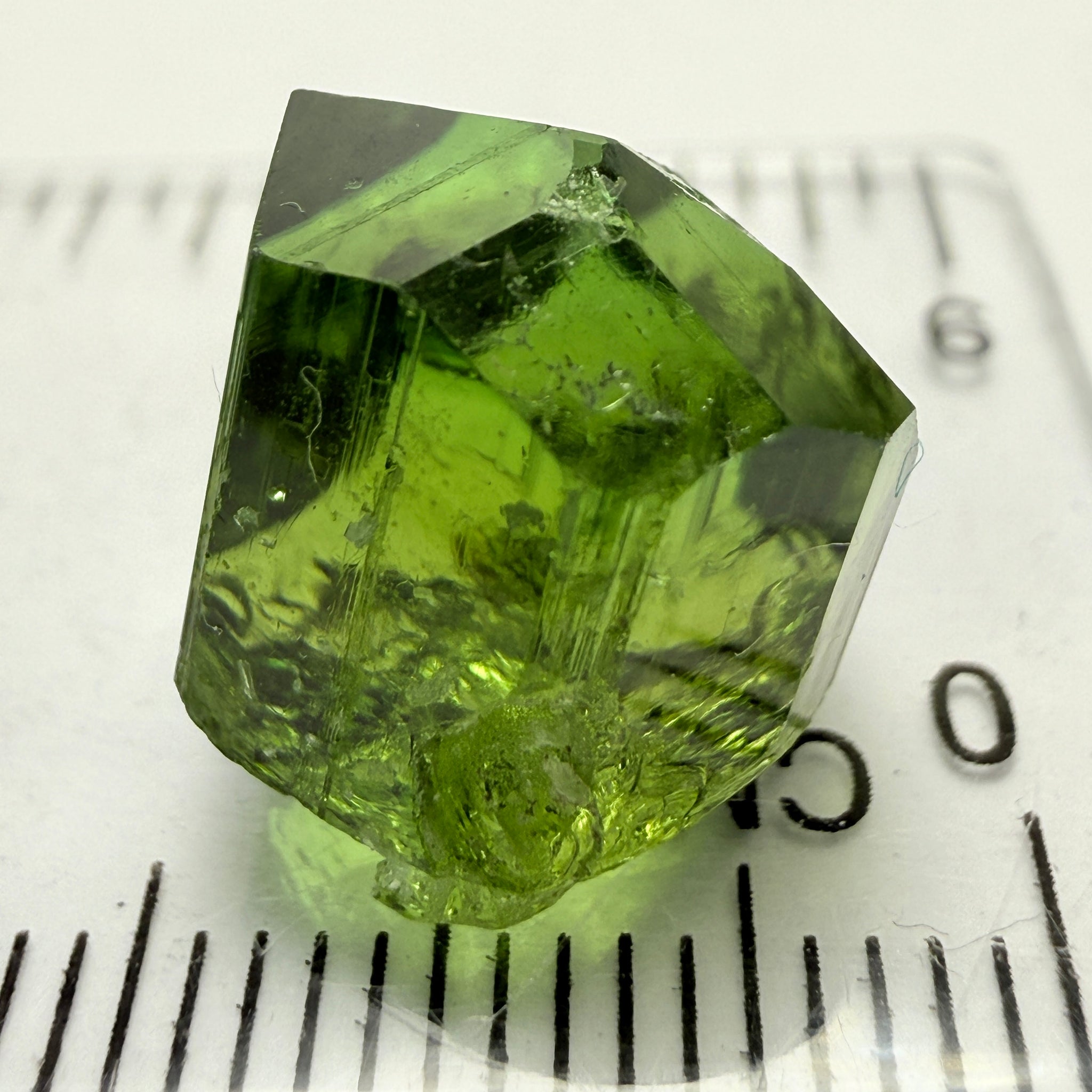 Tourmaline Crystal, 13.72ct, Laletema, Tanzania, Untreated Unheated, spotty if you want to facet