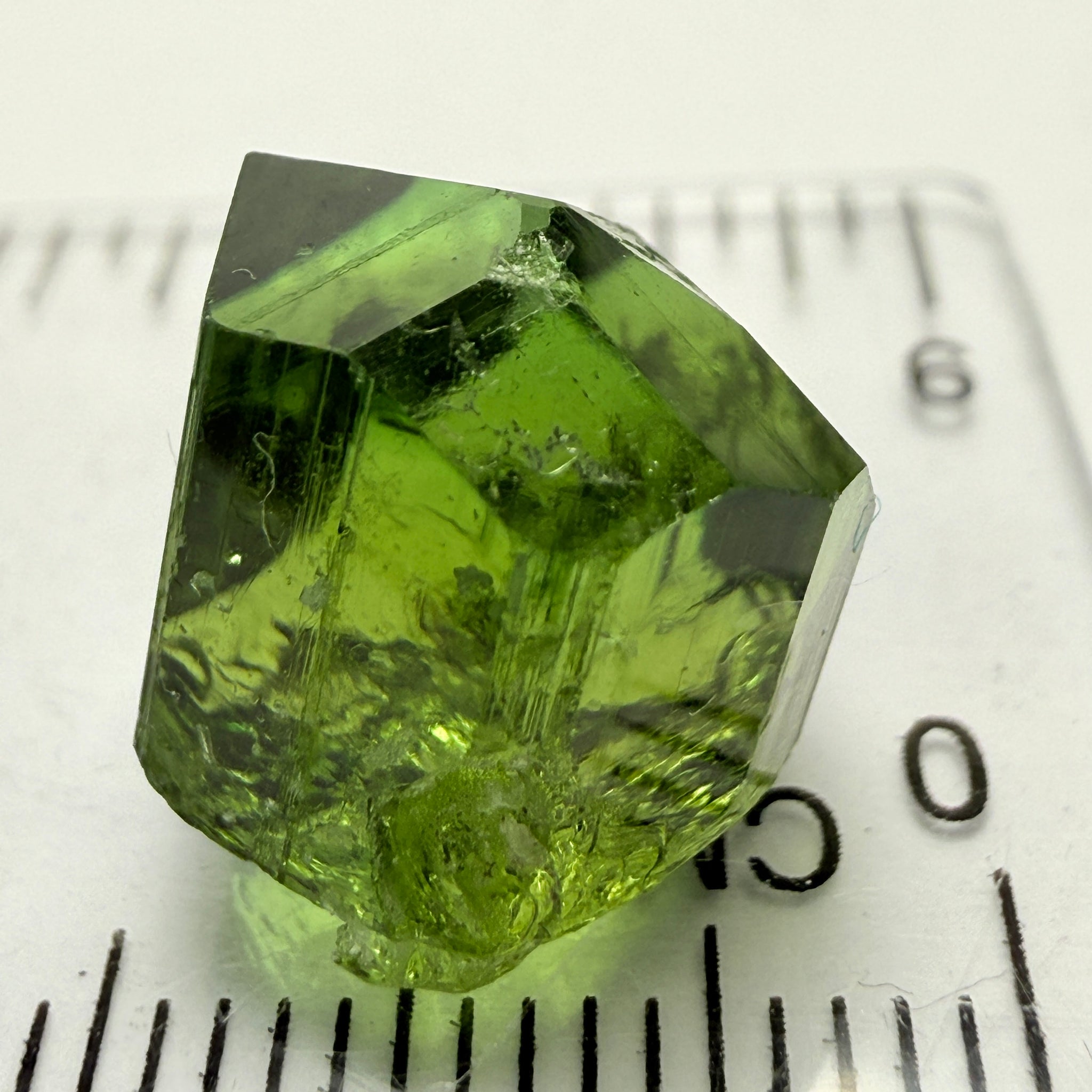 Tourmaline Crystal, 13.72ct, Laletema, Tanzania, Untreated Unheated, spotty if you want to facet