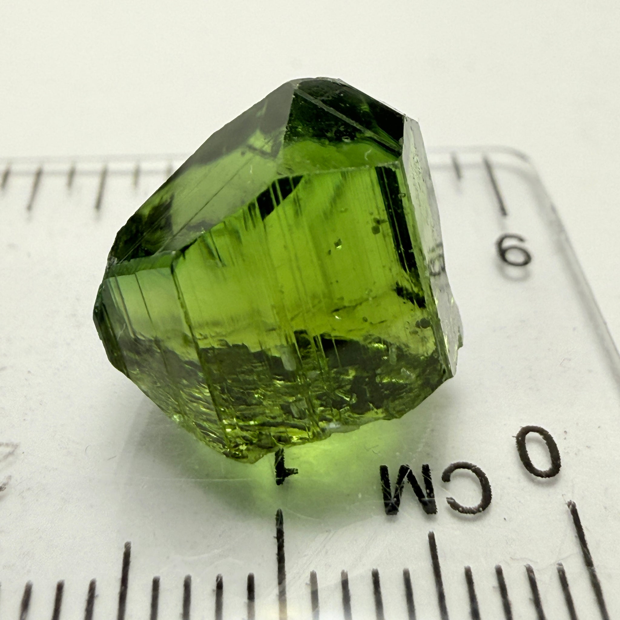 Tourmaline Crystal, 13.72ct, Laletema, Tanzania, Untreated Unheated, spotty if you want to facet
