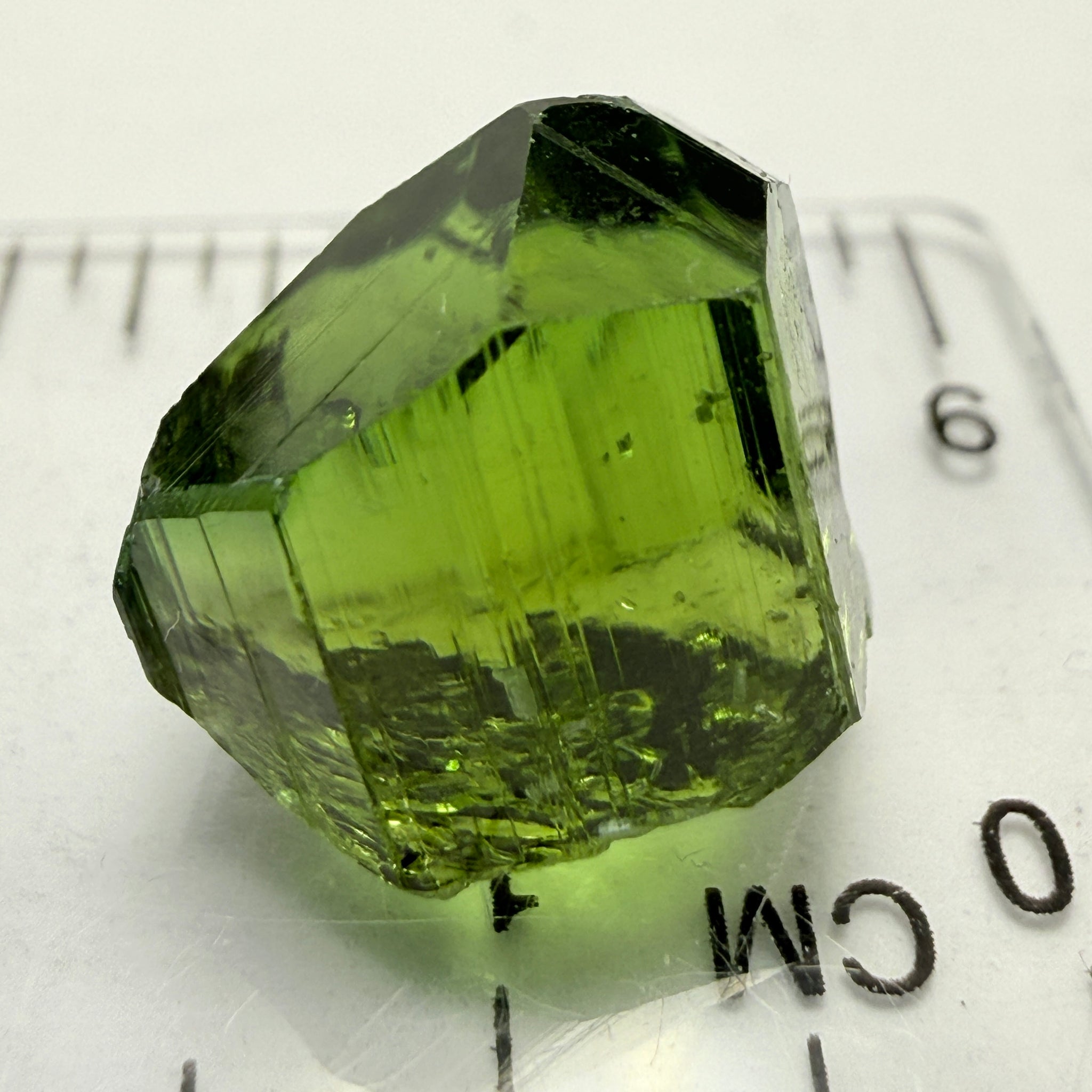 Tourmaline Crystal, 13.72ct, Laletema, Tanzania, Untreated Unheated, spotty if you want to facet