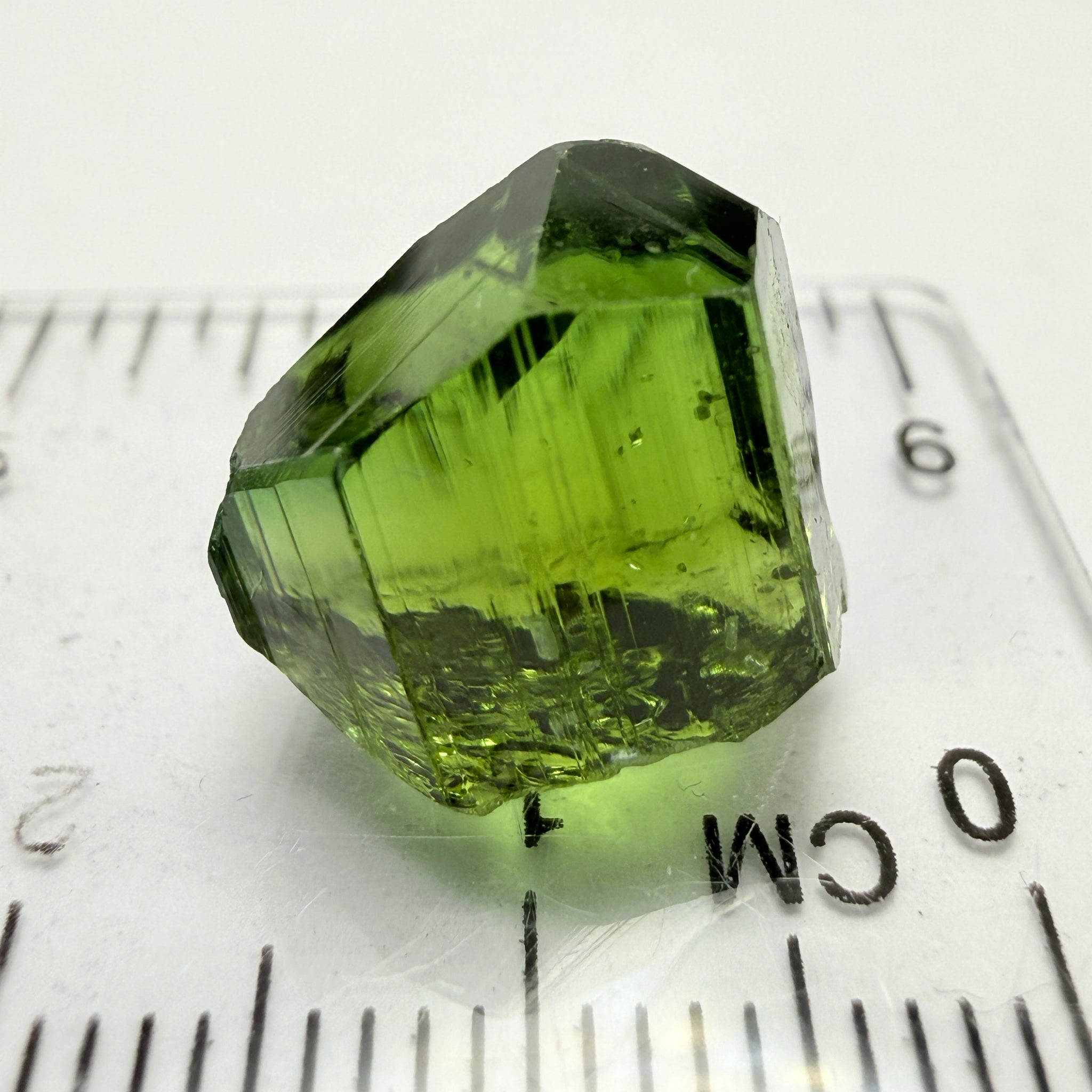 Tourmaline Crystal, 13.72ct, Laletema, Tanzania, Untreated Unheated, spotty if you want to facet