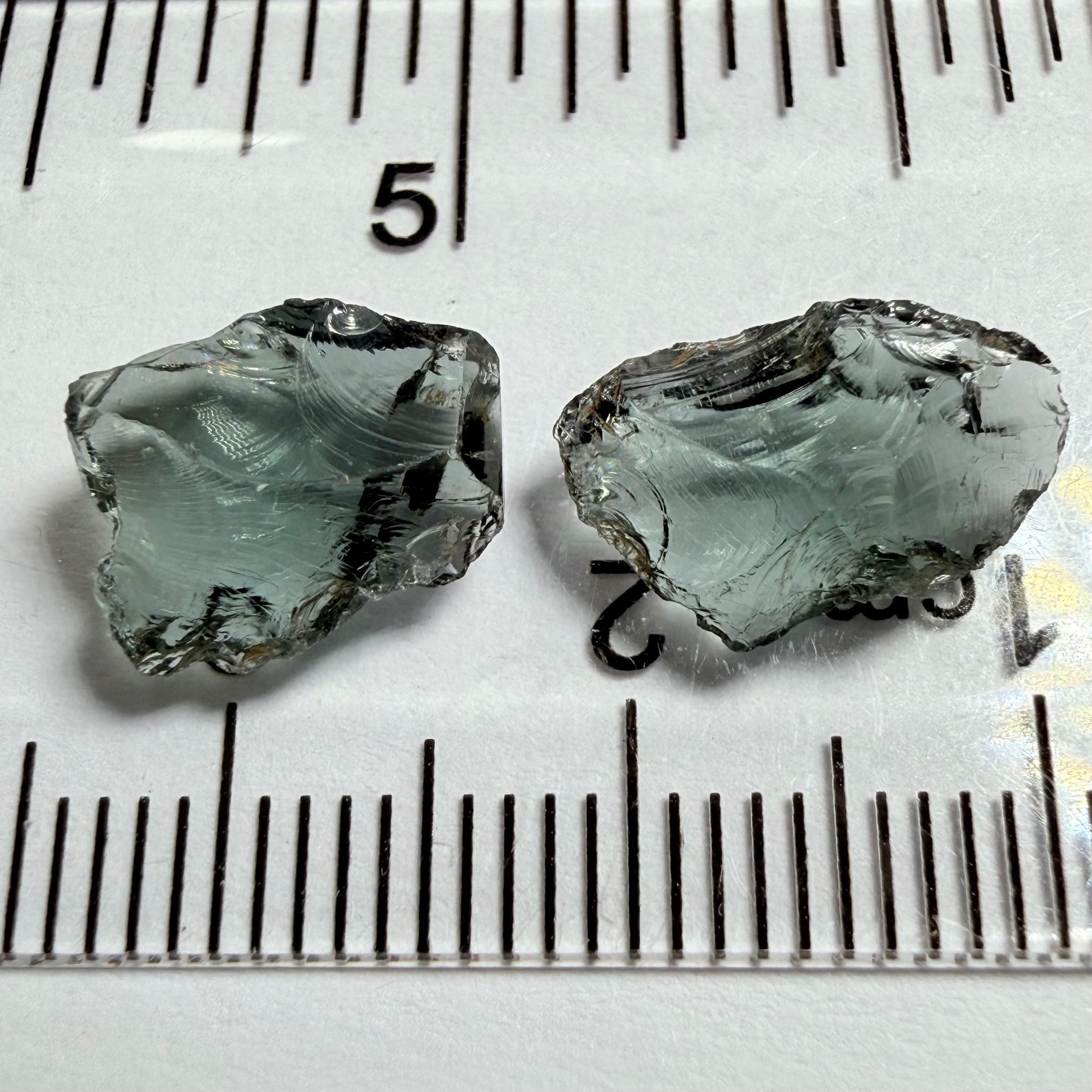 Spinel, 1.93ct and 2.33ct stones, flat shapes, Tanzania, Untreated Unheated, great for setting as is into jewellery, vvs-if