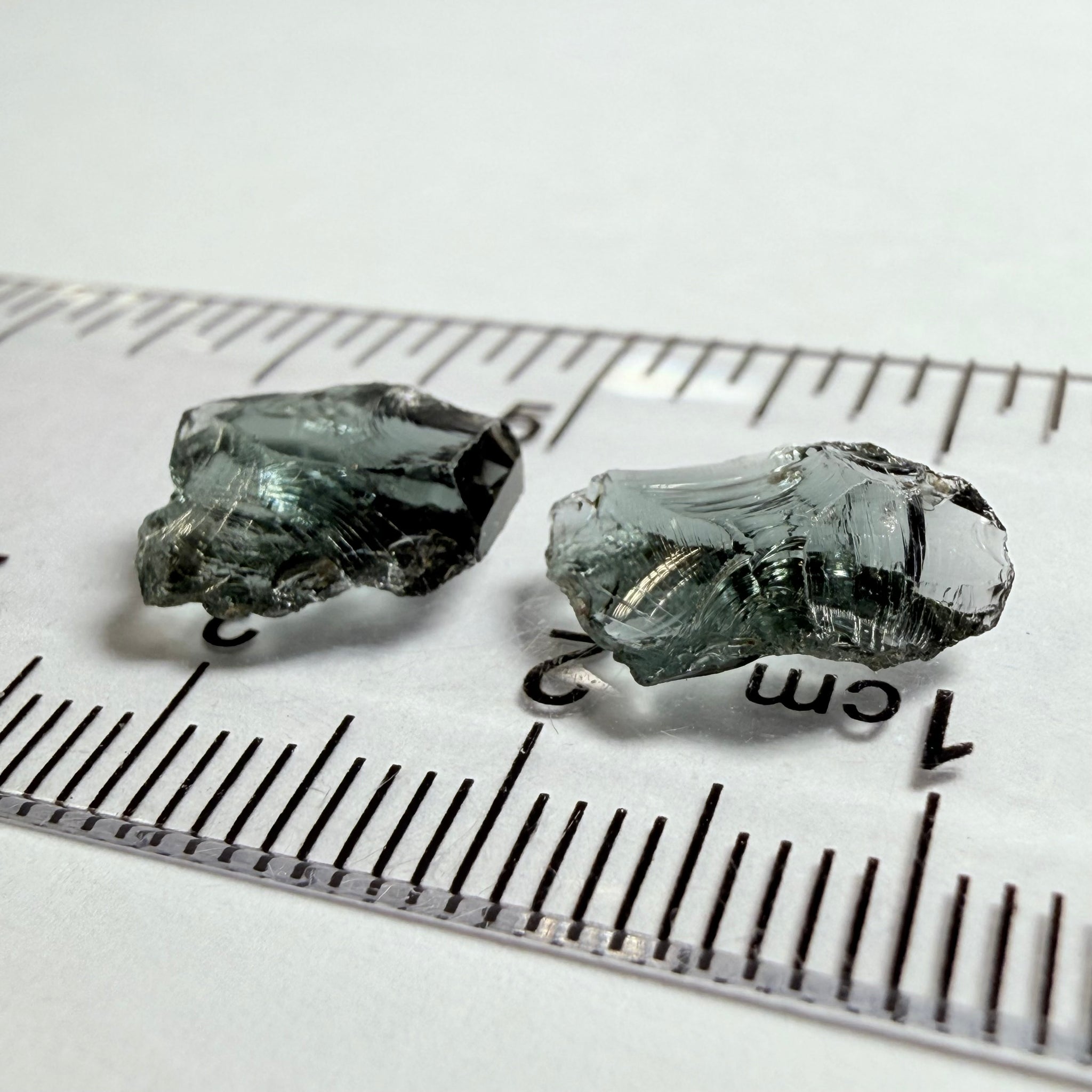 Spinel, 1.93ct and 2.33ct stones, flat shapes, Tanzania, Untreated Unheated, great for setting as is into jewellery, vvs-if