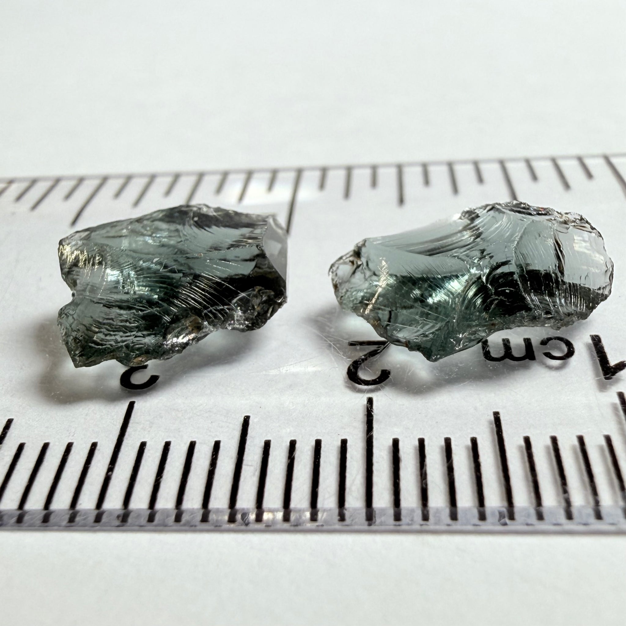 Spinel, 1.93ct and 2.33ct stones, flat shapes, Tanzania, Untreated Unheated, great for setting as is into jewellery, vvs-if