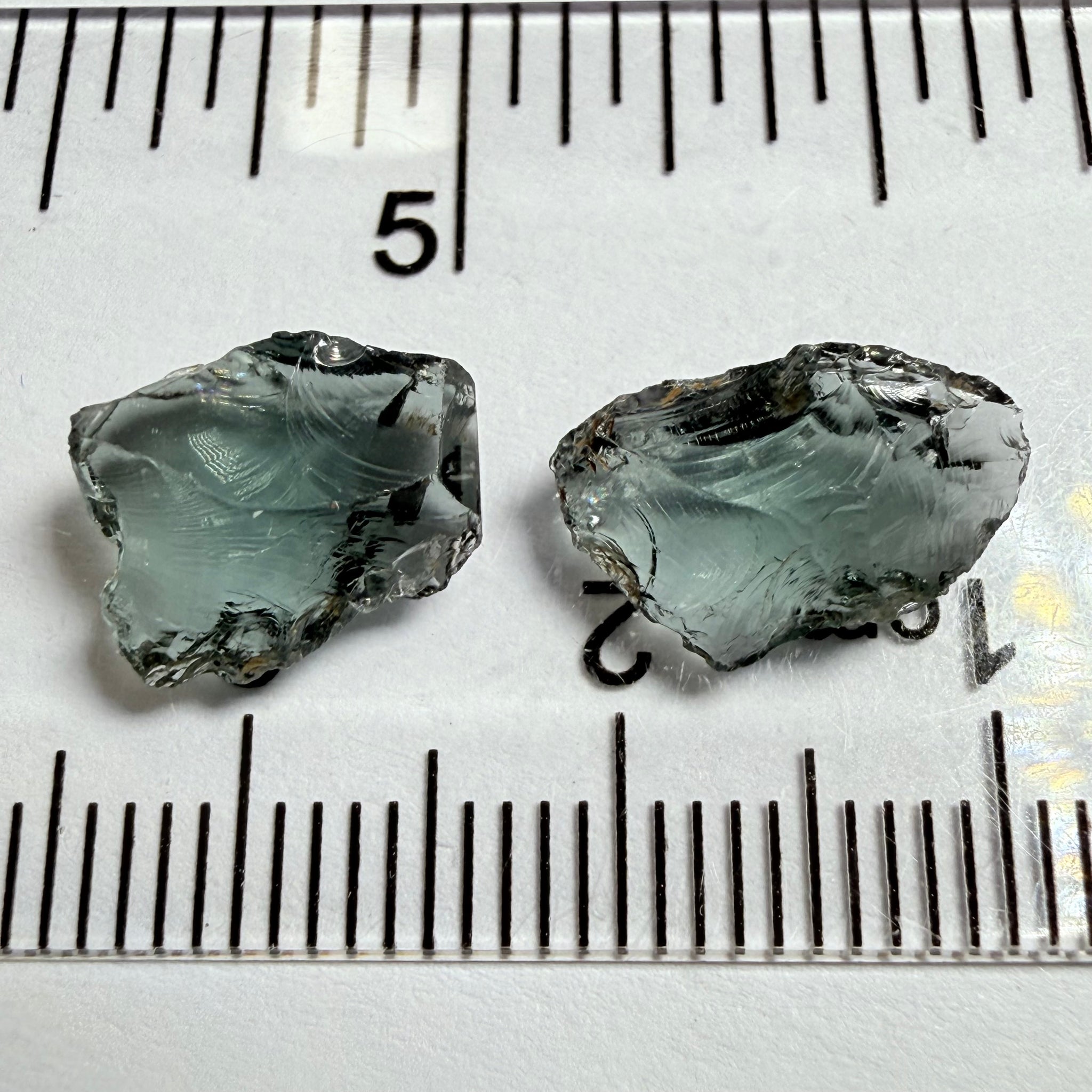 Spinel, 1.93ct and 2.33ct stones, flat shapes, Tanzania, Untreated Unheated, great for setting as is into jewellery, vvs-if