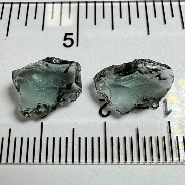 Spinel, 1.93ct and 2.33ct stones, flat shapes, Tanzania, Untreated Unheated, great for setting as is into jewellery, vvs-if
