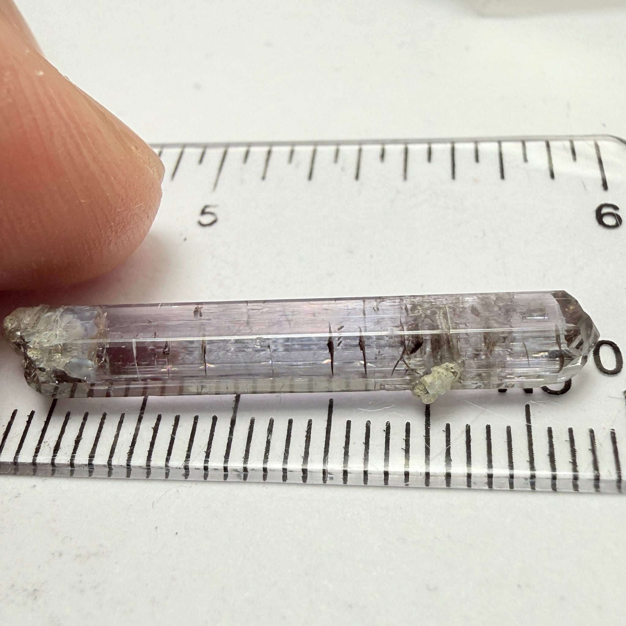 Tanzanite Crystal, 6.65ct, Tanzania, Unheated Untreated, 31.20 x 2.90 x 5.70mm