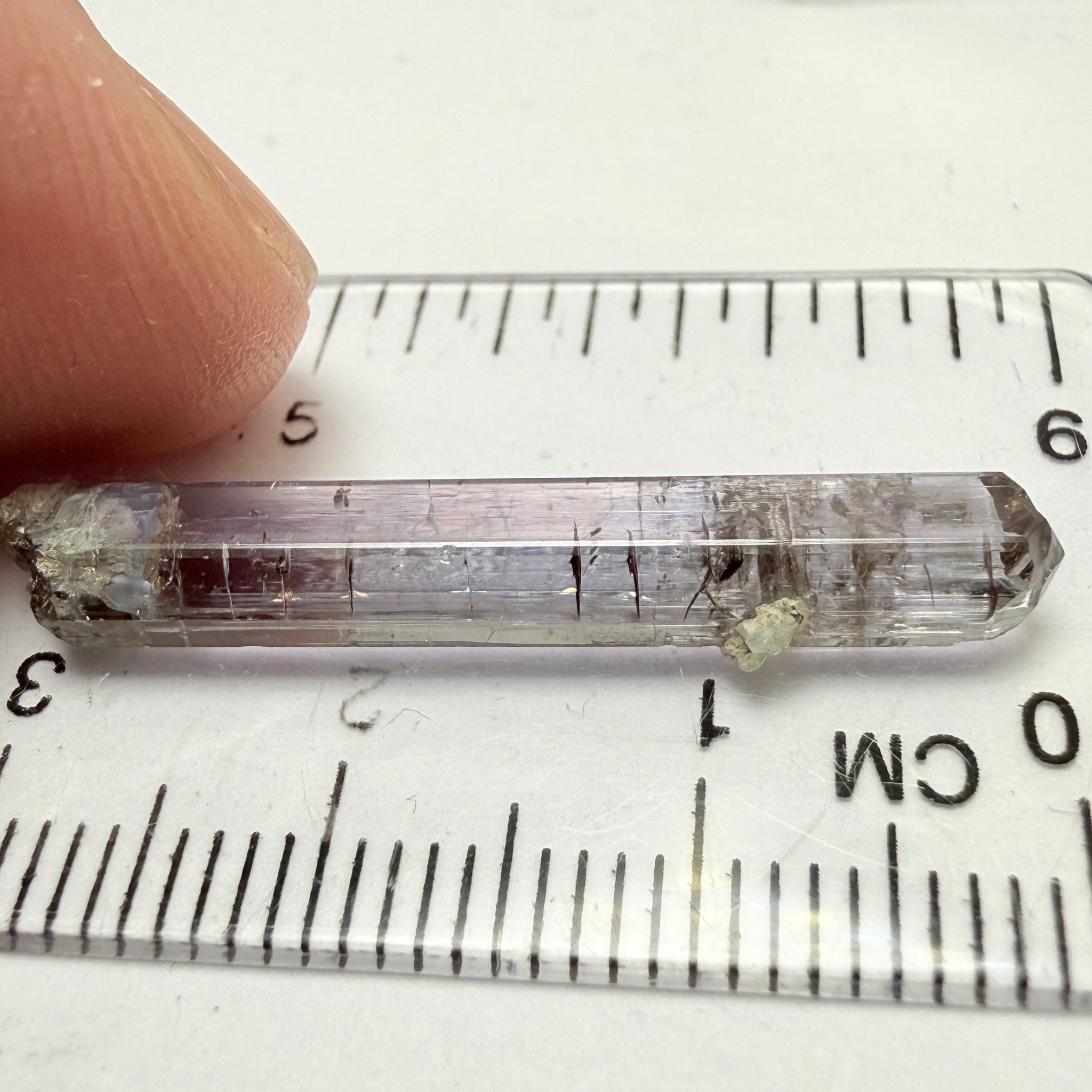 Tanzanite Crystal, 6.65ct, Tanzania, Unheated Untreated, 31.20 x 2.90 x 5.70mm