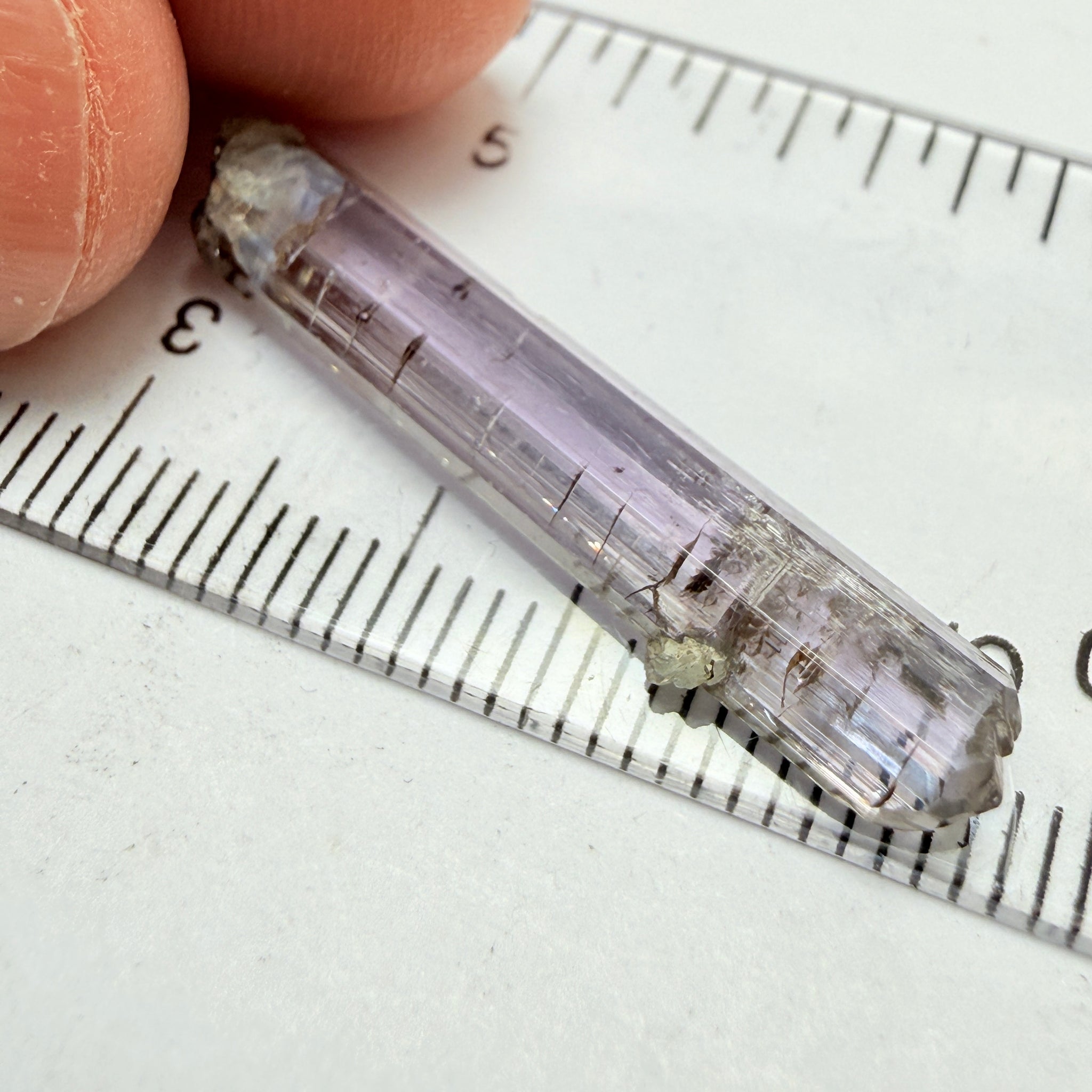 Tanzanite Crystal, 6.65ct, Tanzania, Unheated Untreated, 31.20 x 2.90 x 5.70mm