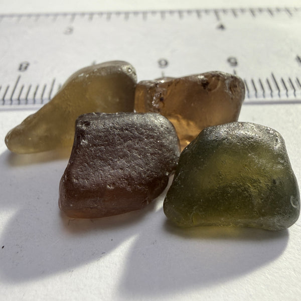 Zircon lot, 41.73ct, Tunduru, Tanzania, Untreated Unheated, slight spots in some areas, one needs to be sliced, 9.69ct-11.89ct