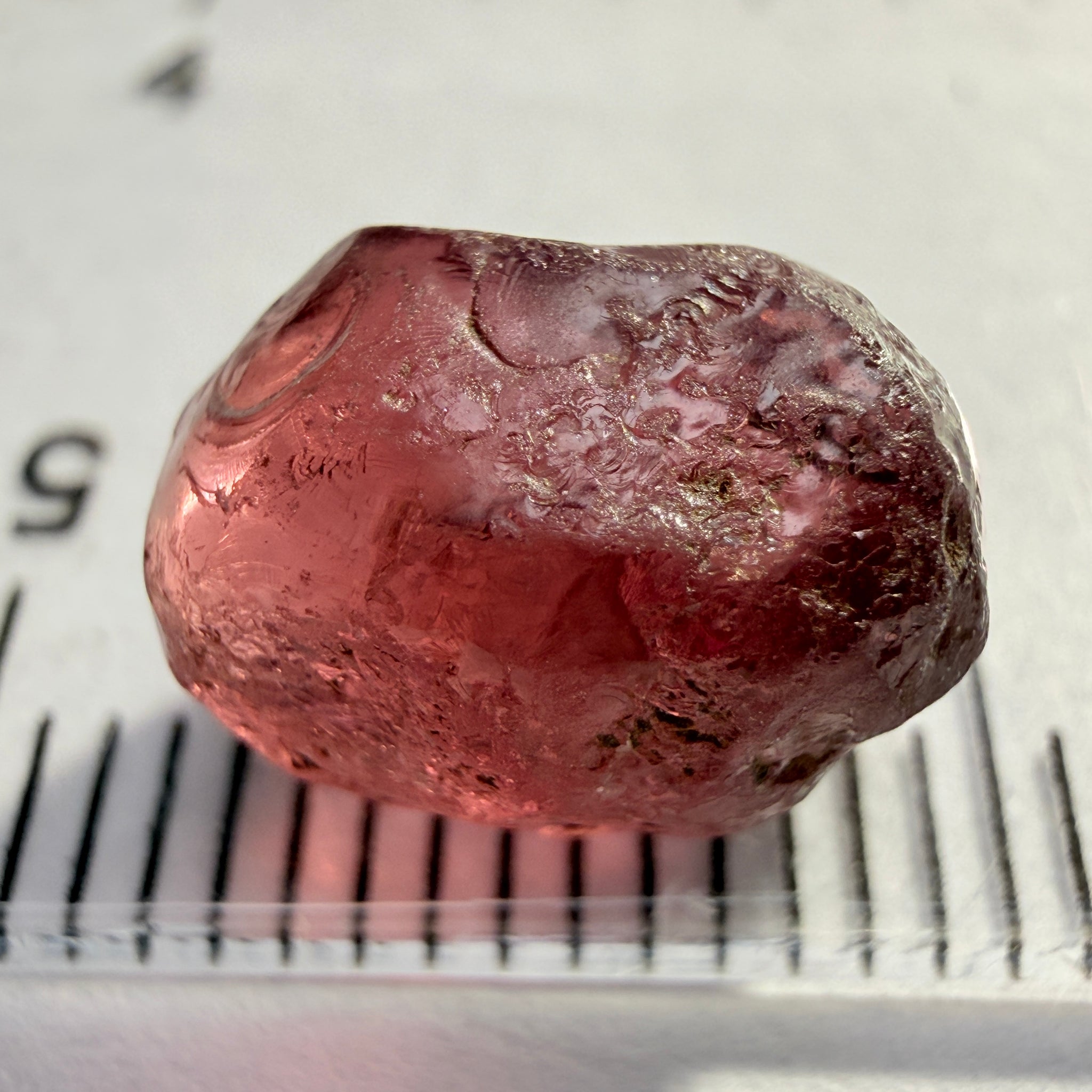 Rhodolite Garnet, 6.23ct, Umba, Tanzania, Untreated Untreated. Slight silky on one side, rest vs-vvs