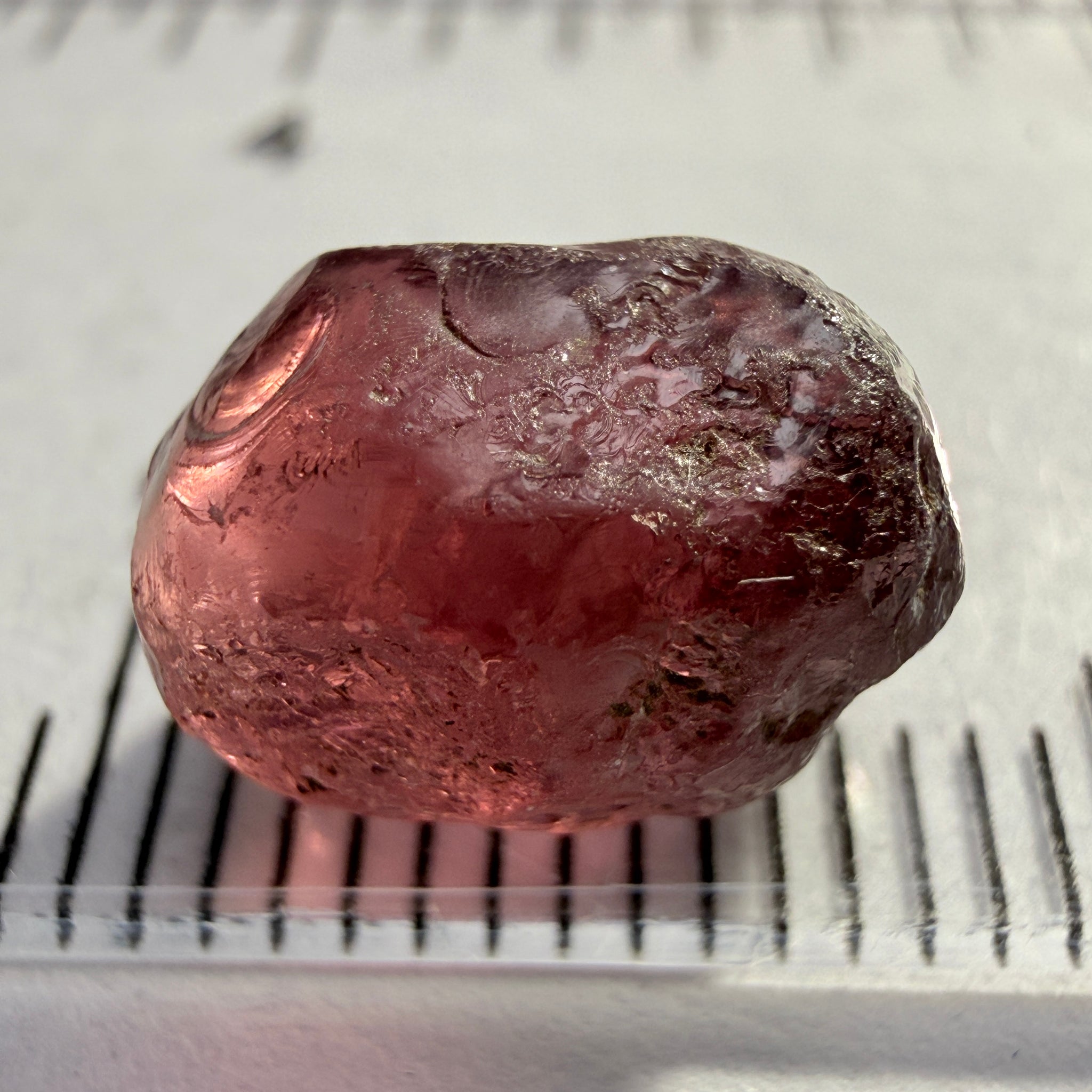 Rhodolite Garnet, 6.23ct, Umba, Tanzania, Untreated Untreated. Slight silky on one side, rest vs-vvs