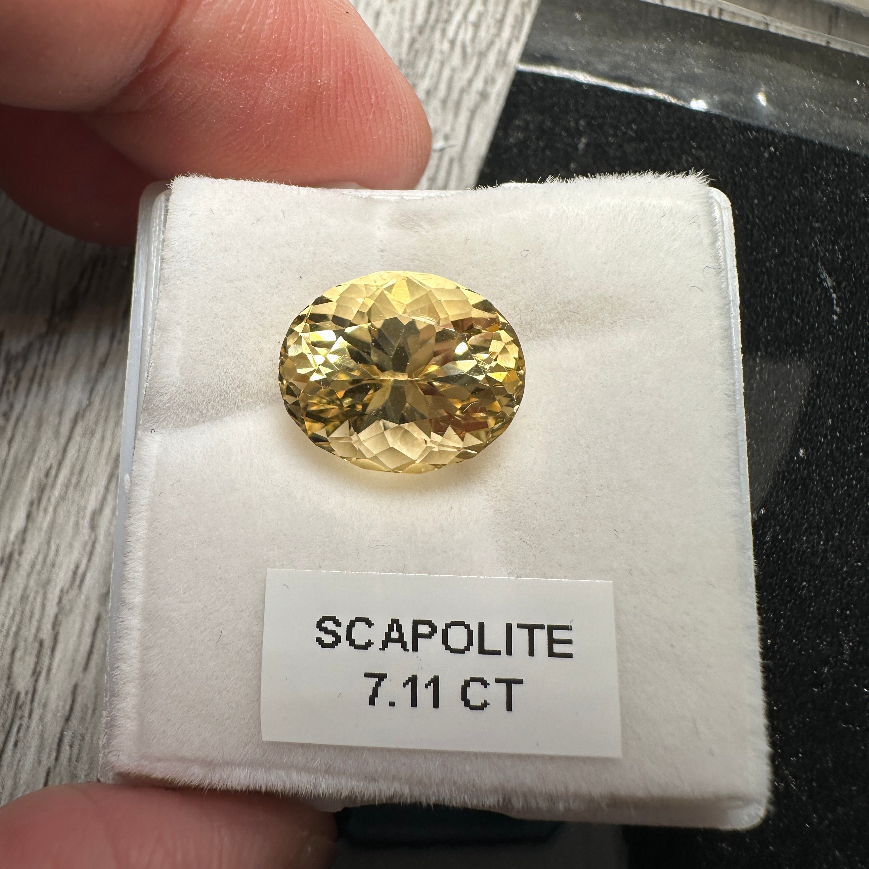 7.11ct Golden Scapolite, Tanzania, Untreated Unheated