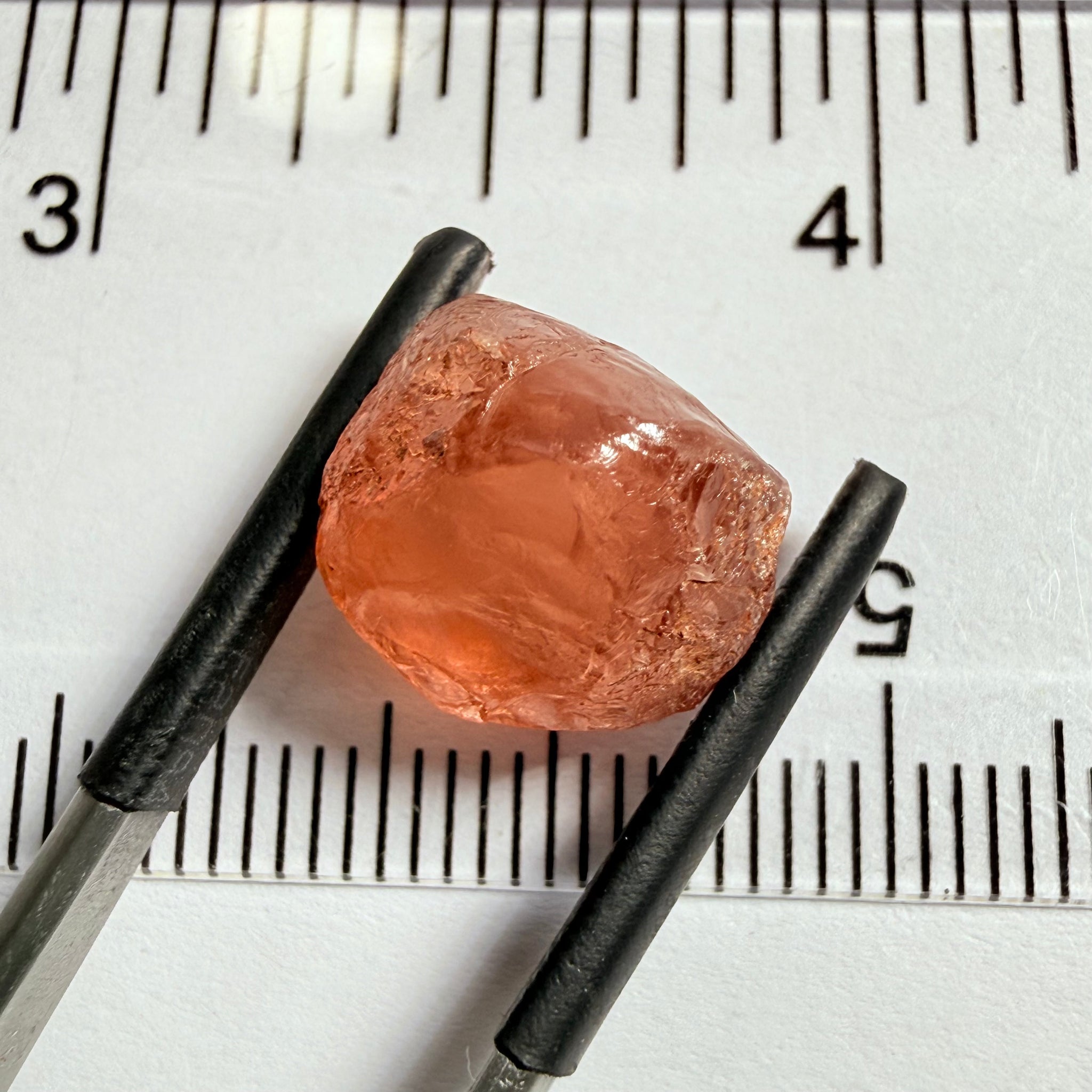 Malaya Garnet, 11.40ct, Umba Valley, Tanzania, Untreated Unheated, slight inclusions on the outer skin, will come off on disk while preforming and will take a couple of mm off the bottom, rest is slightly cloudyl