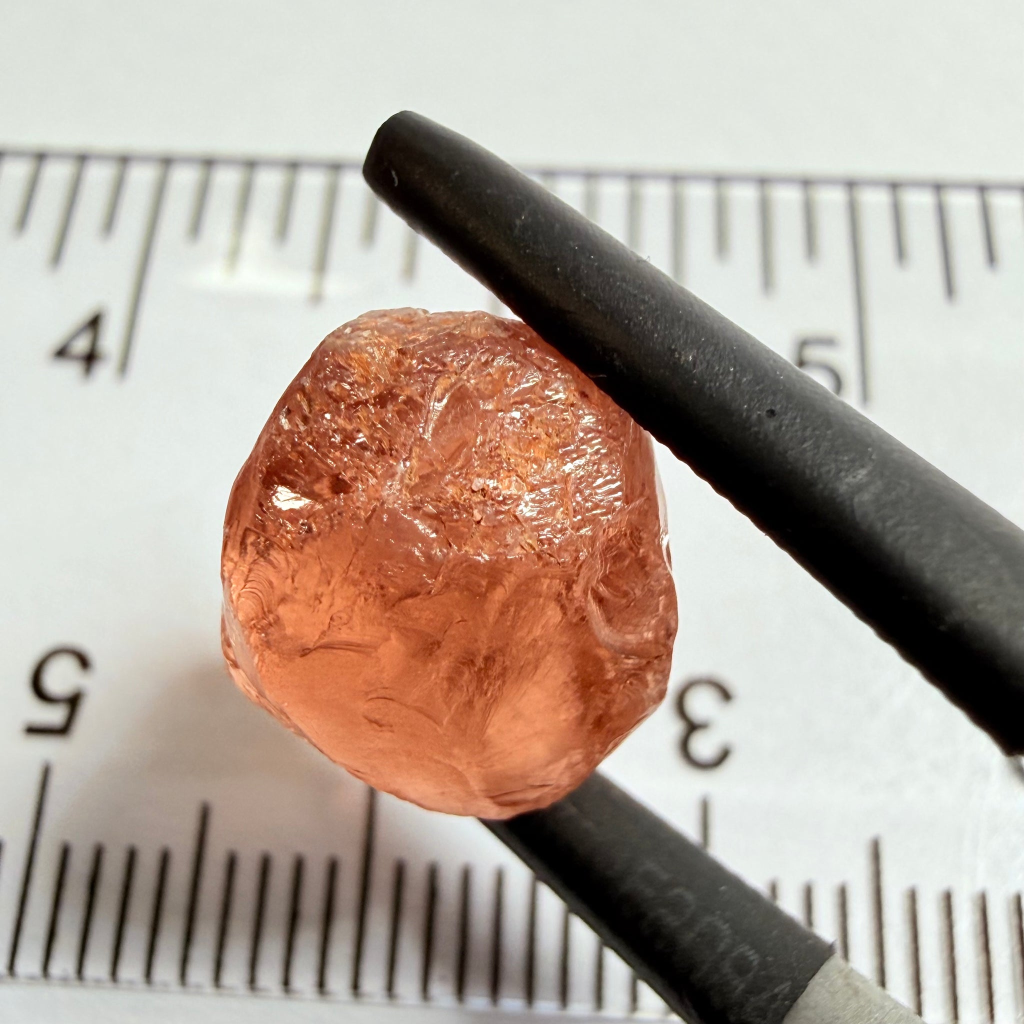 Malaya Garnet, 11.40ct, Umba Valley, Tanzania, Untreated Unheated, slight inclusions on the outer skin, will come off on disk while preforming and will take a couple of mm off the bottom, rest is slightly cloudyl