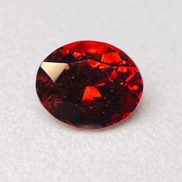1.73Ct Orange Grossular Garnet Tanzania. Untreated Unheated