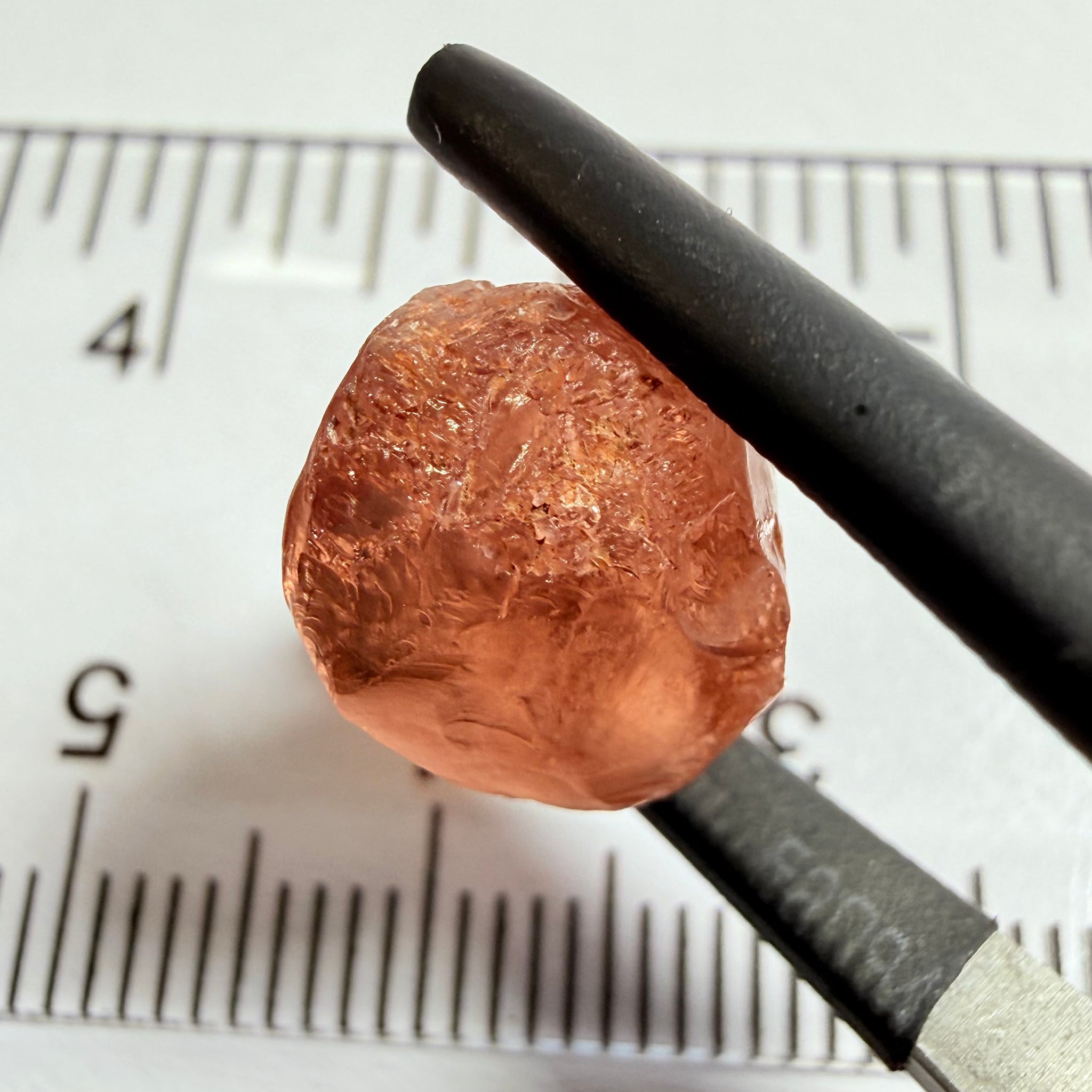 Malaya Garnet, 11.40ct, Umba Valley, Tanzania, Untreated Unheated, slight inclusions on the outer skin, will come off on disk while preforming and will take a couple of mm off the bottom, rest is slightly cloudyl