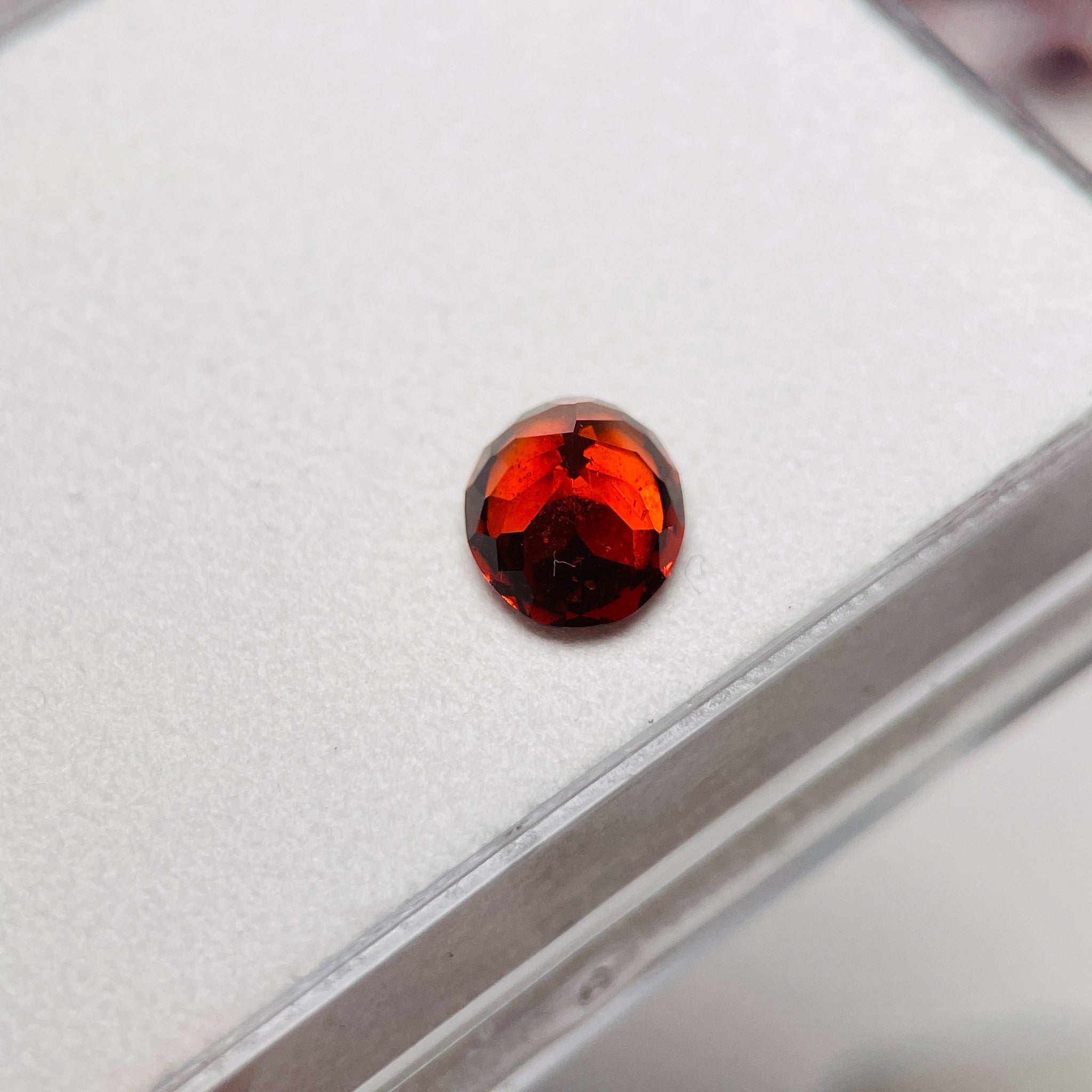 1.73Ct Orange Grossular Garnet Tanzania. Untreated Unheated