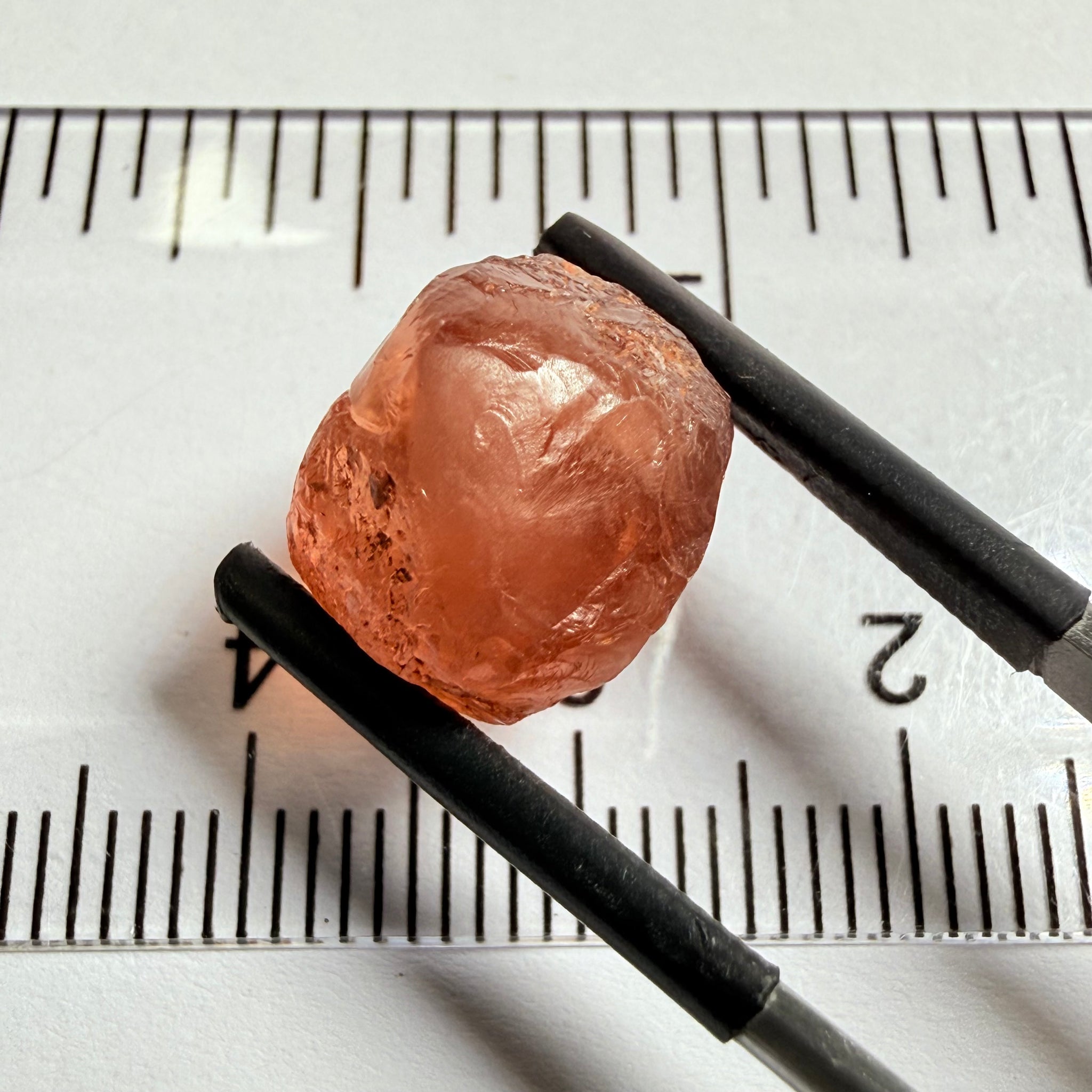 Malaya Garnet, 11.40ct, Umba Valley, Tanzania, Untreated Unheated, slight inclusions on the outer skin, will come off on disk while preforming and will take a couple of mm off the bottom, rest is slightly cloudyl