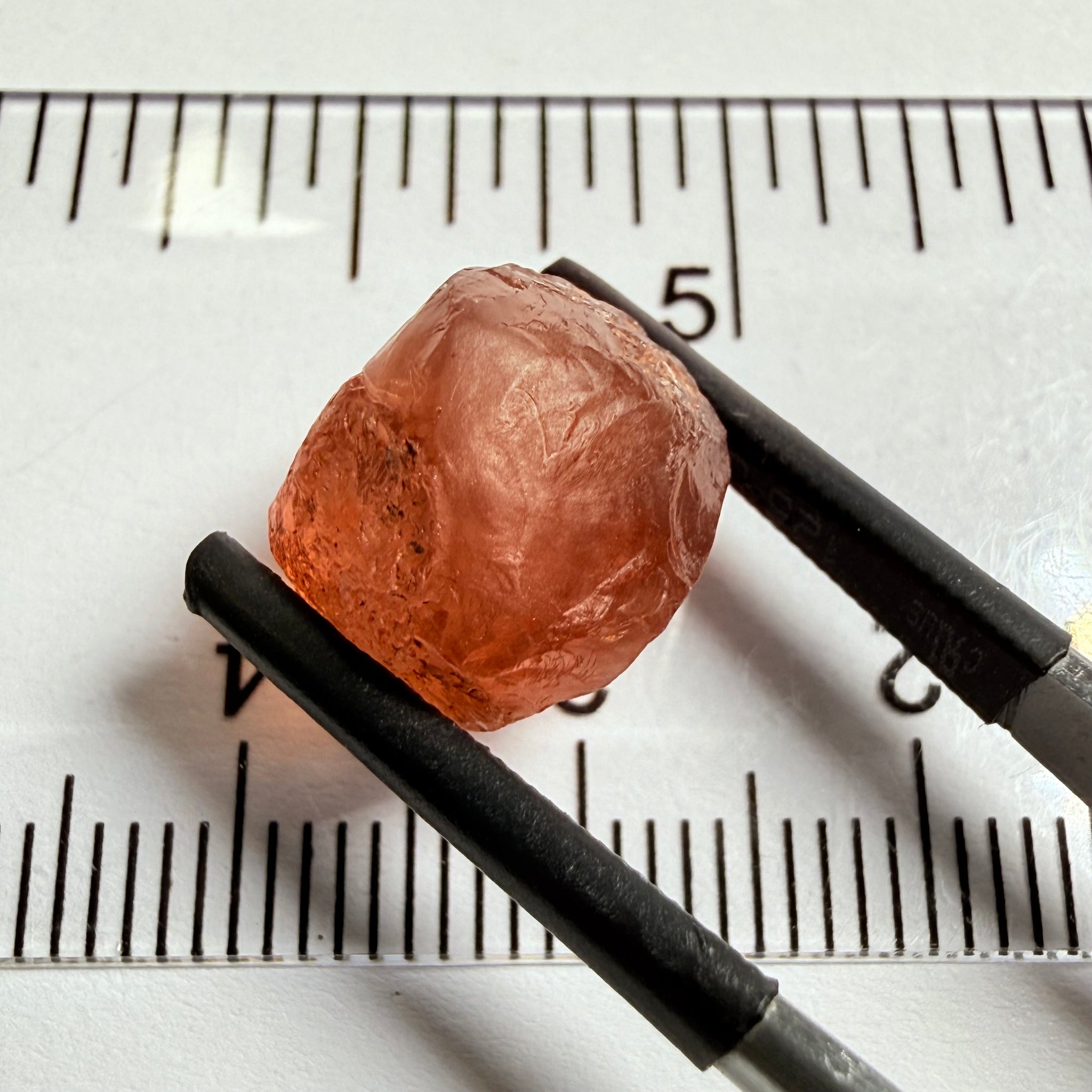 Malaya Garnet, 11.40ct, Umba Valley, Tanzania, Untreated Unheated, slight inclusions on the outer skin, will come off on disk while preforming and will take a couple of mm off the bottom, rest is slightly cloudyl