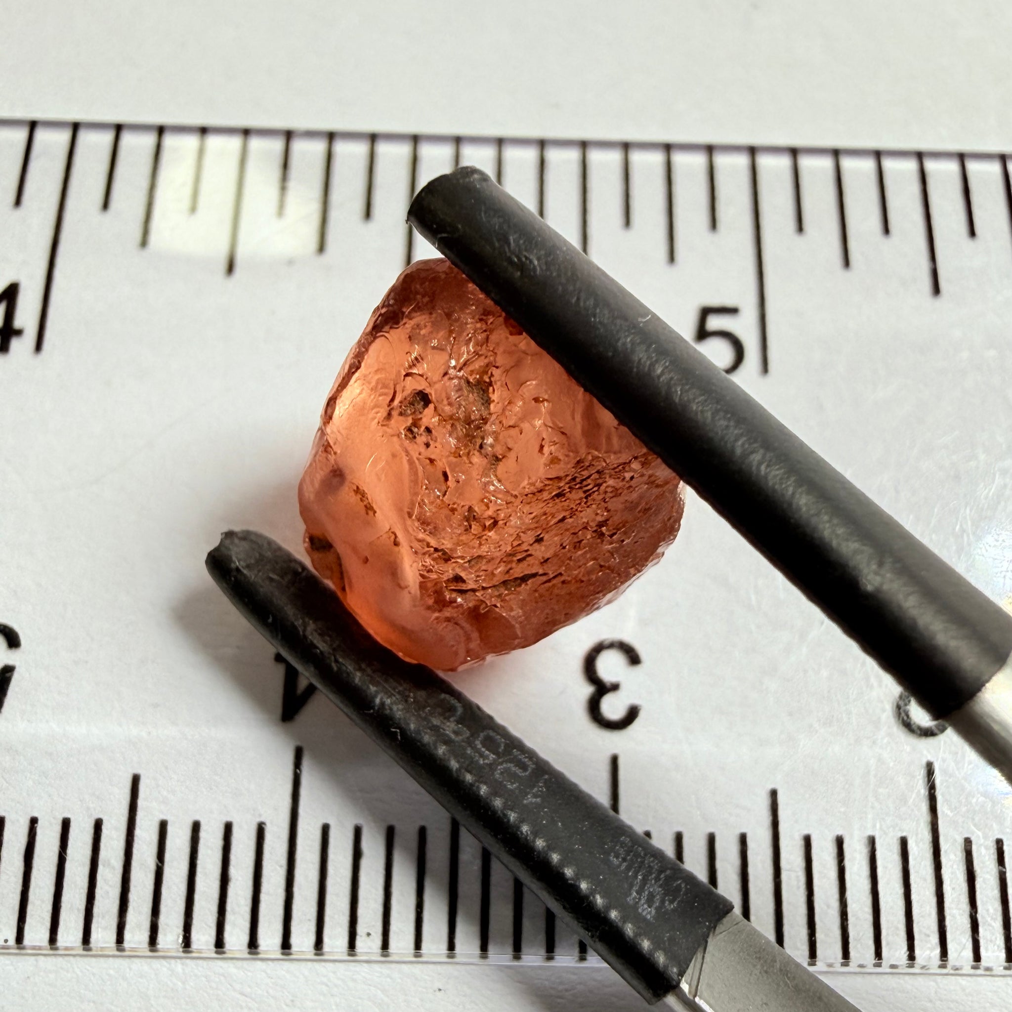 Malaya Garnet, 11.40ct, Umba Valley, Tanzania, Untreated Unheated, slight inclusions on the outer skin, will come off on disk while preforming and will take a couple of mm off the bottom, rest is slightly cloudyl