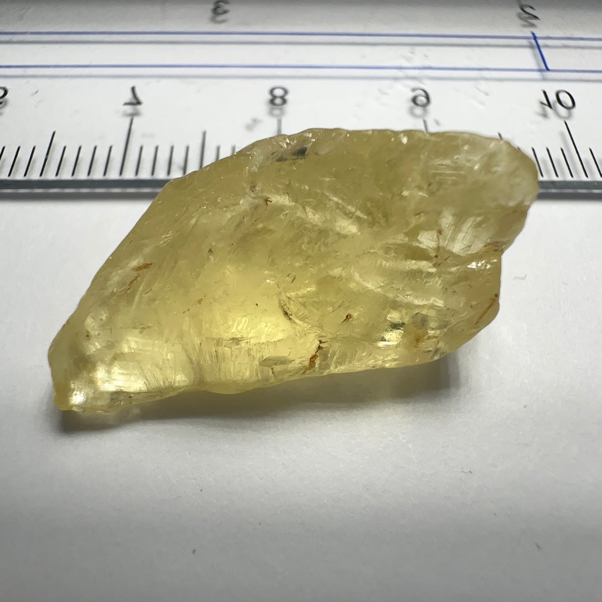 Danburite, 18.07ct, Tanzania, Untreated Unheated, needled with some inclusions on the outer skin