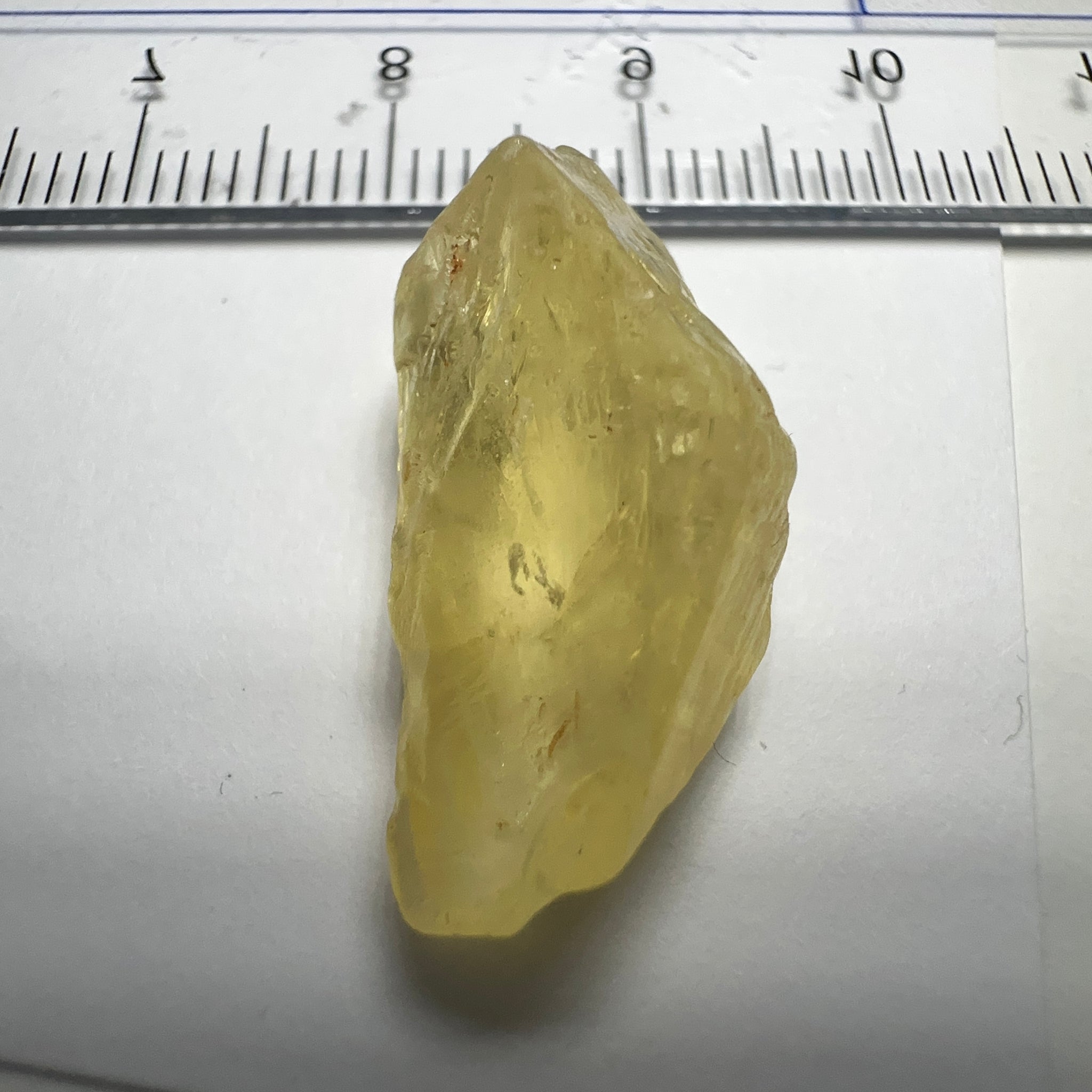 Danburite, 18.07ct, Tanzania, Untreated Unheated, needled with some inclusions on the outer skin