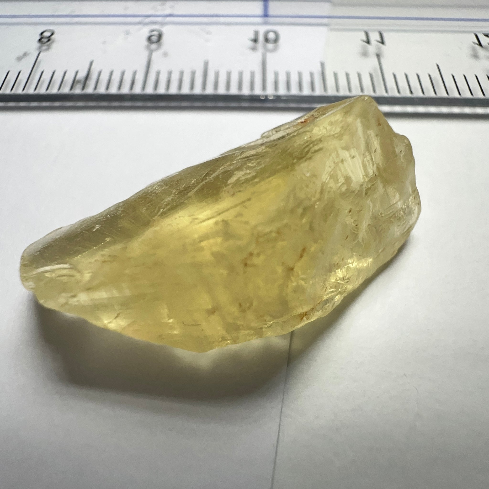 Danburite, 18.07ct, Tanzania, Untreated Unheated, needled with some inclusions on the outer skin
