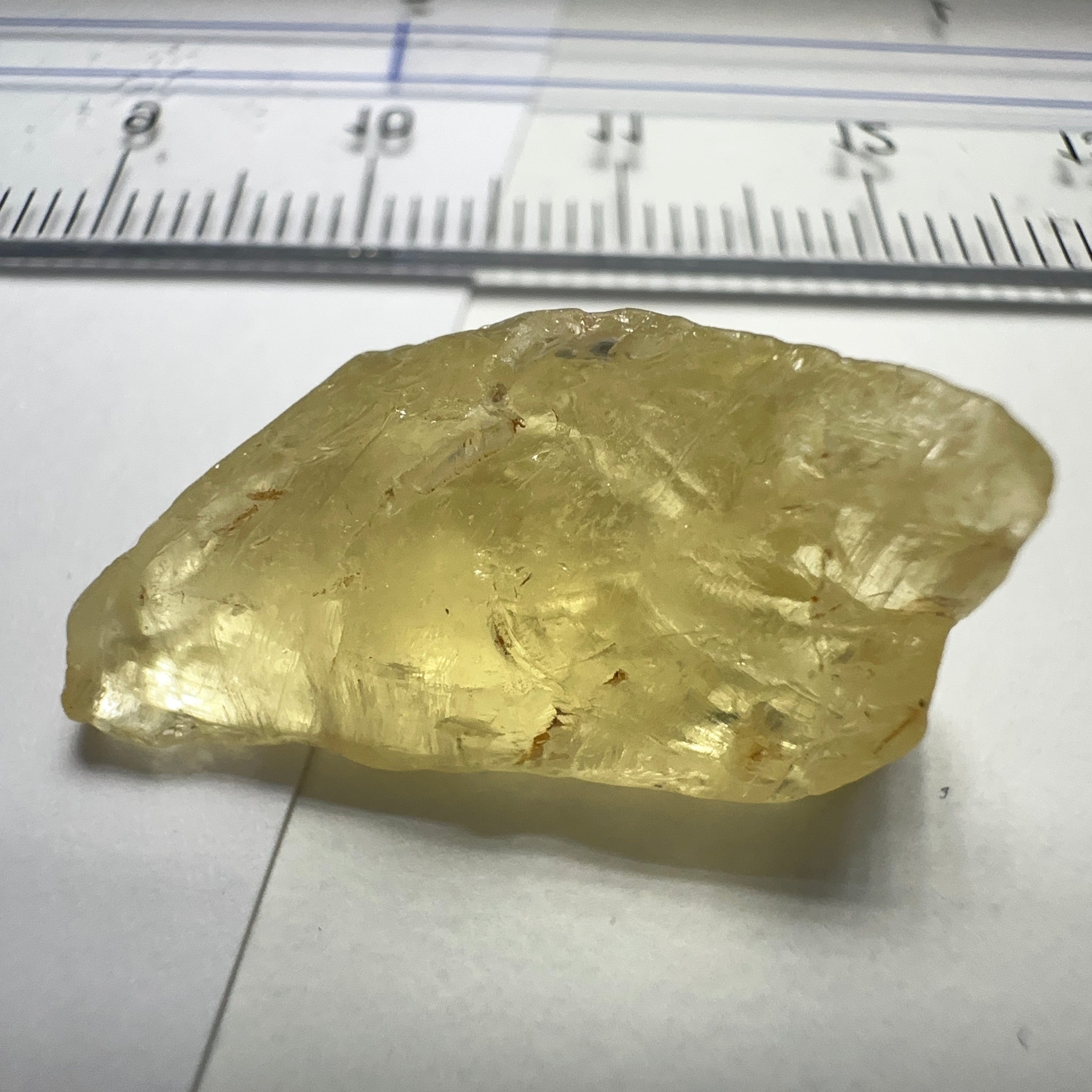 Danburite, 18.07ct, Tanzania, Untreated Unheated, needled with some inclusions on the outer skin