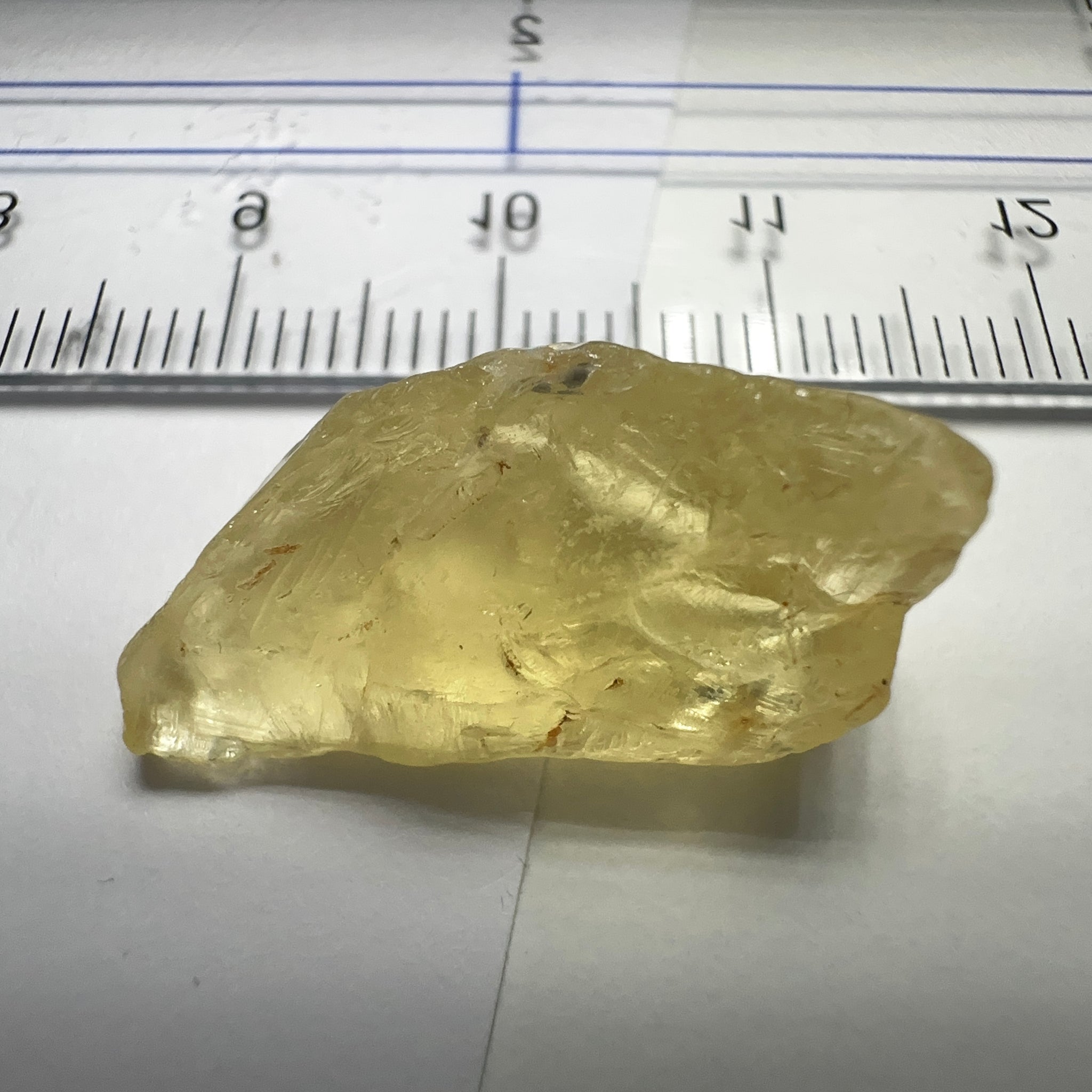 Danburite, 18.07ct, Tanzania, Untreated Unheated, needled with some inclusions on the outer skin