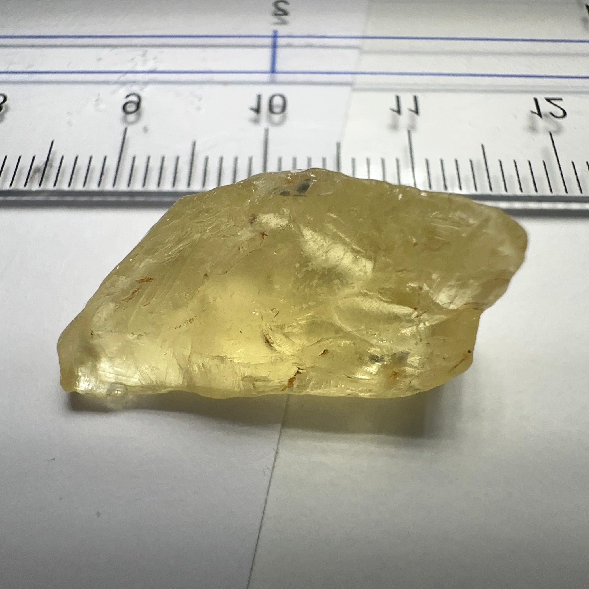 Danburite, 18.07ct, Tanzania, Untreated Unheated, needled with some inclusions on the outer skin