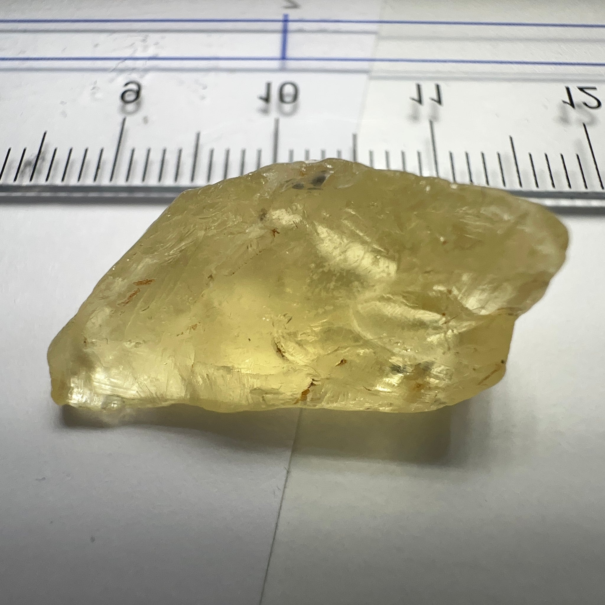 Danburite, 18.07ct, Tanzania, Untreated Unheated, needled with some inclusions on the outer skin
