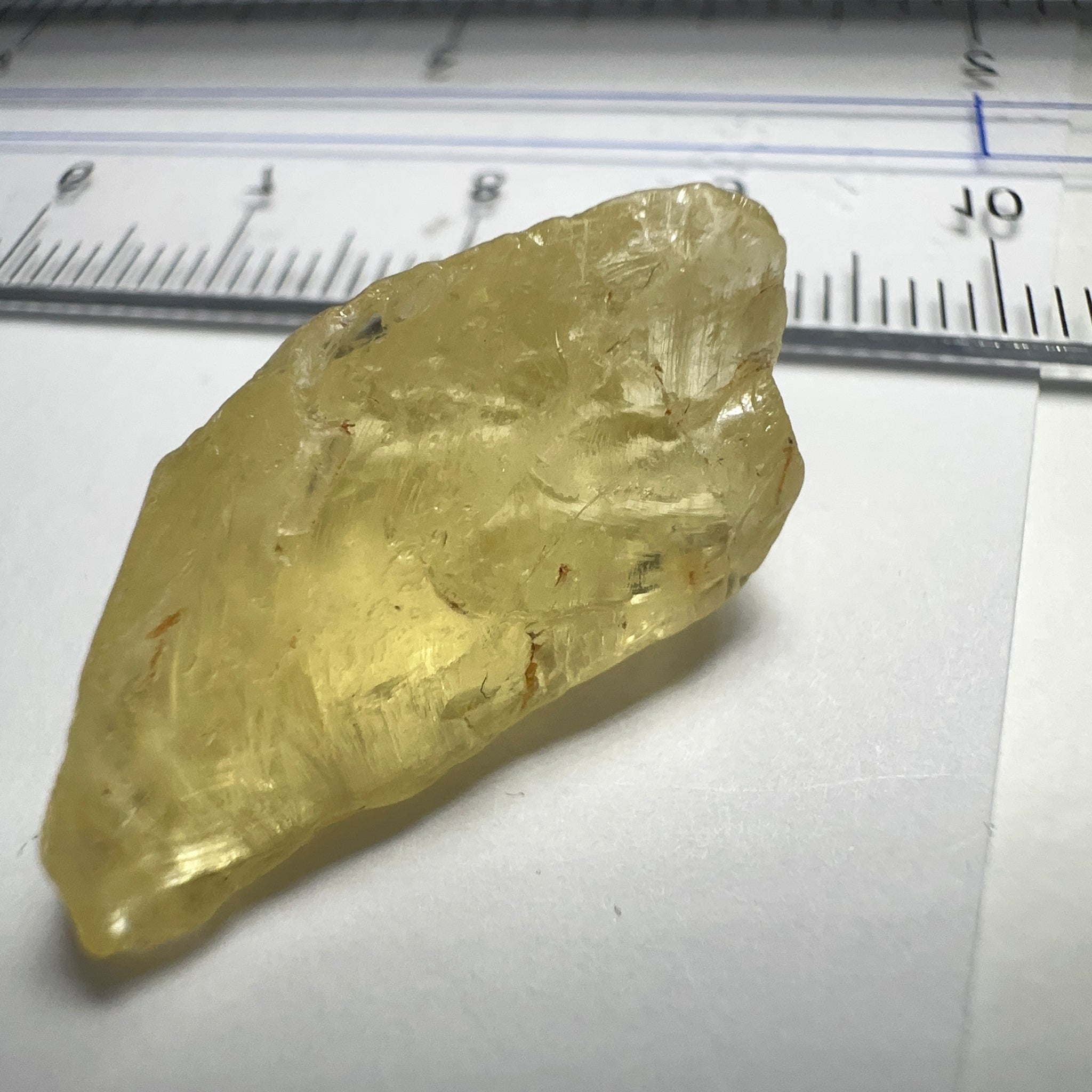 Danburite, 18.07ct, Tanzania, Untreated Unheated, needled with some inclusions on the outer skin